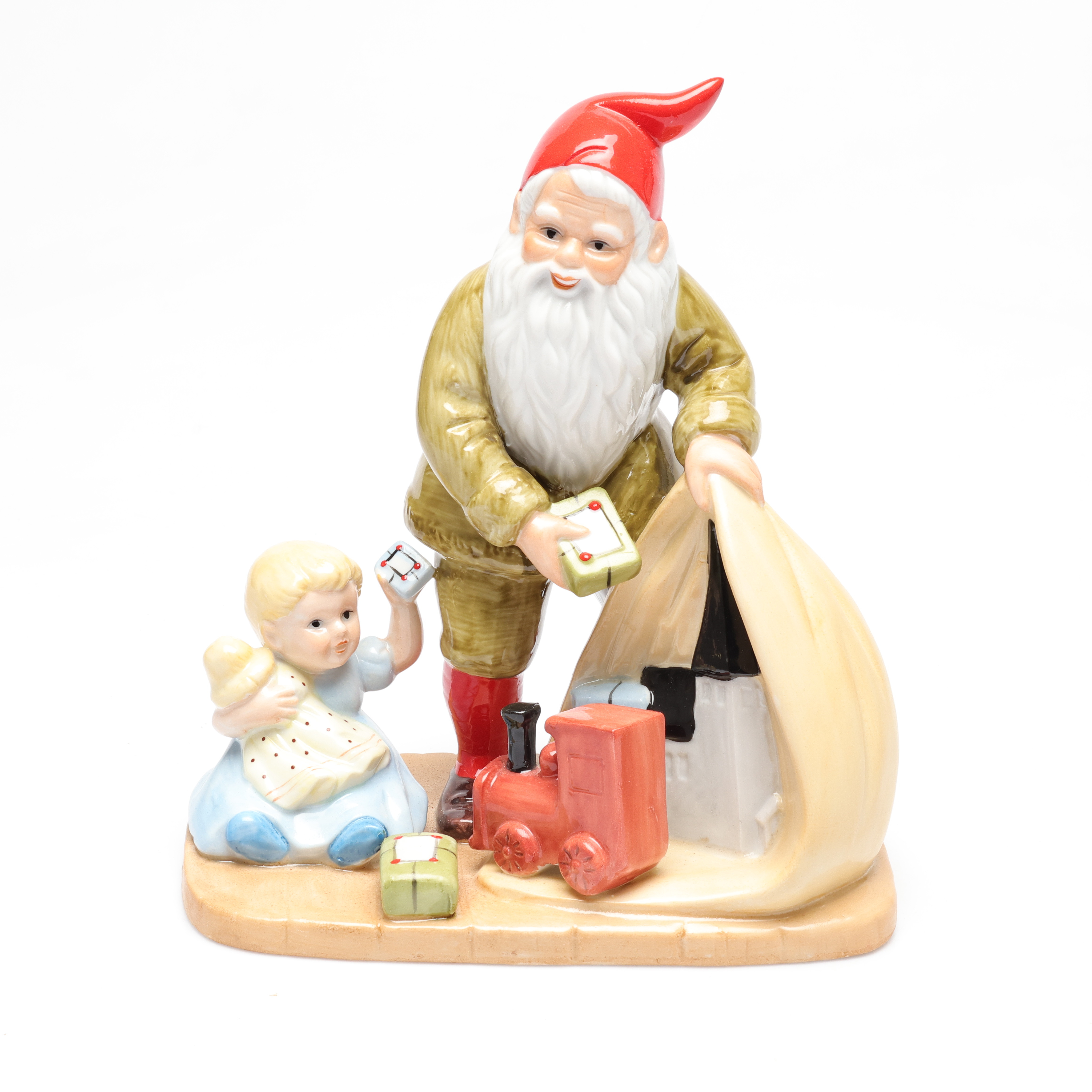 JENNY NYSTRÖM. EFTER. Figurin, tomte, 1900-talets andra hälft, Kalmar.