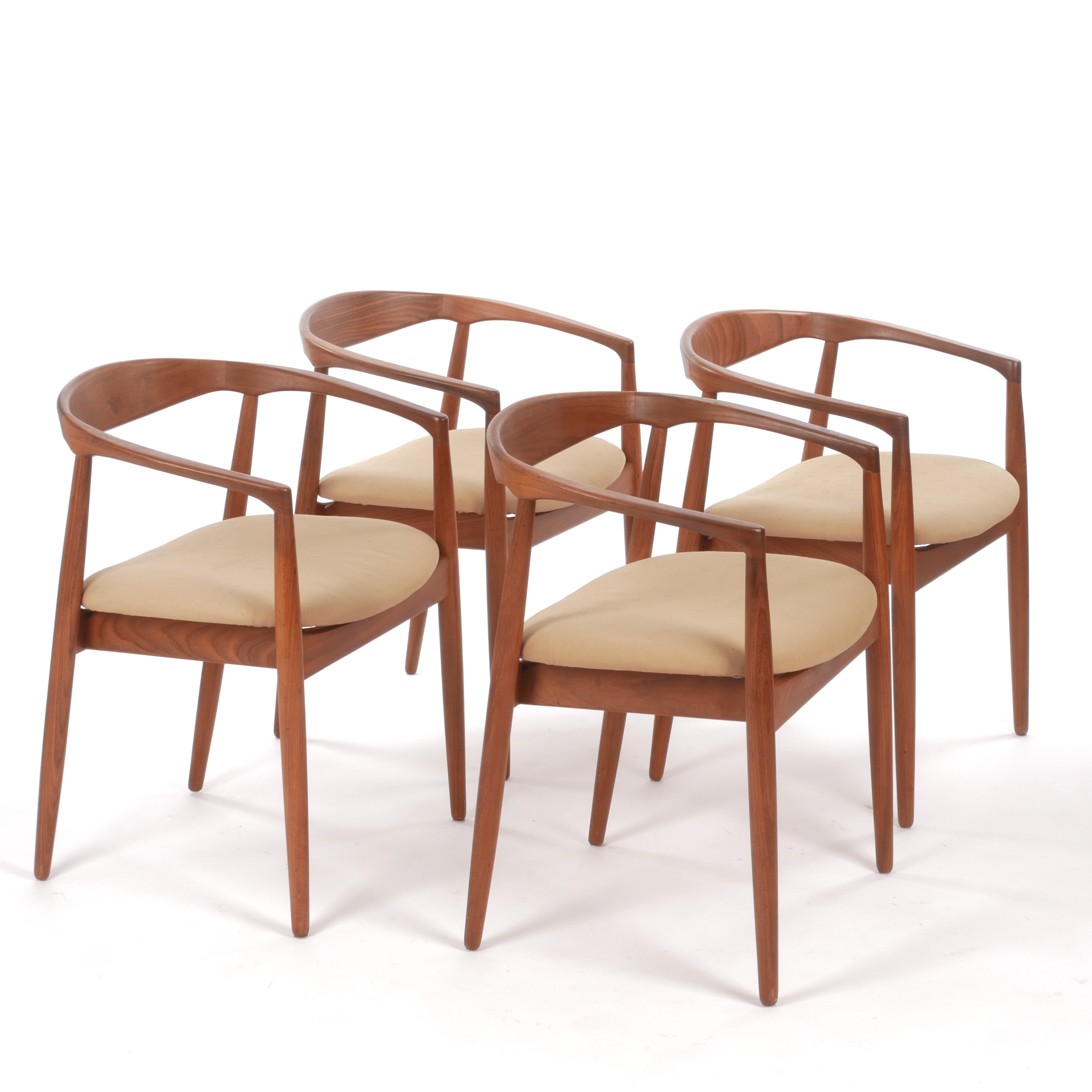 KAI KRISTIANSEN. Karmstolar, 4 st, "Troja", teak, IKEA, 1960-tal.