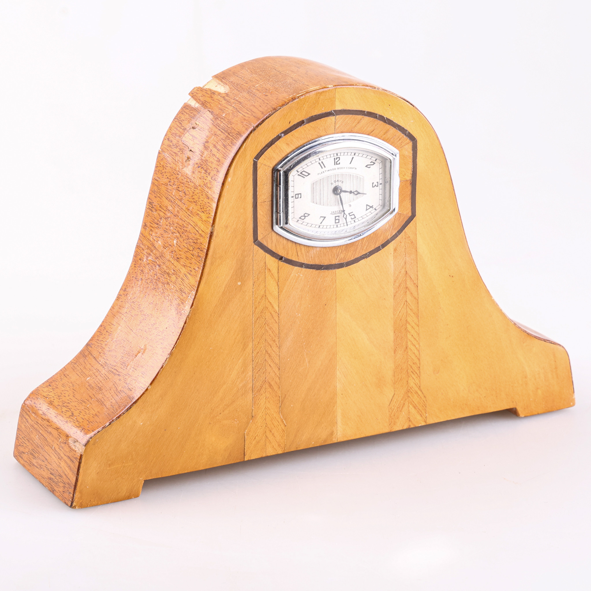 BORDSKLOCKA, Jaeger, Fleetwood body corp´n, Art-Deco, 1930/40-tal.