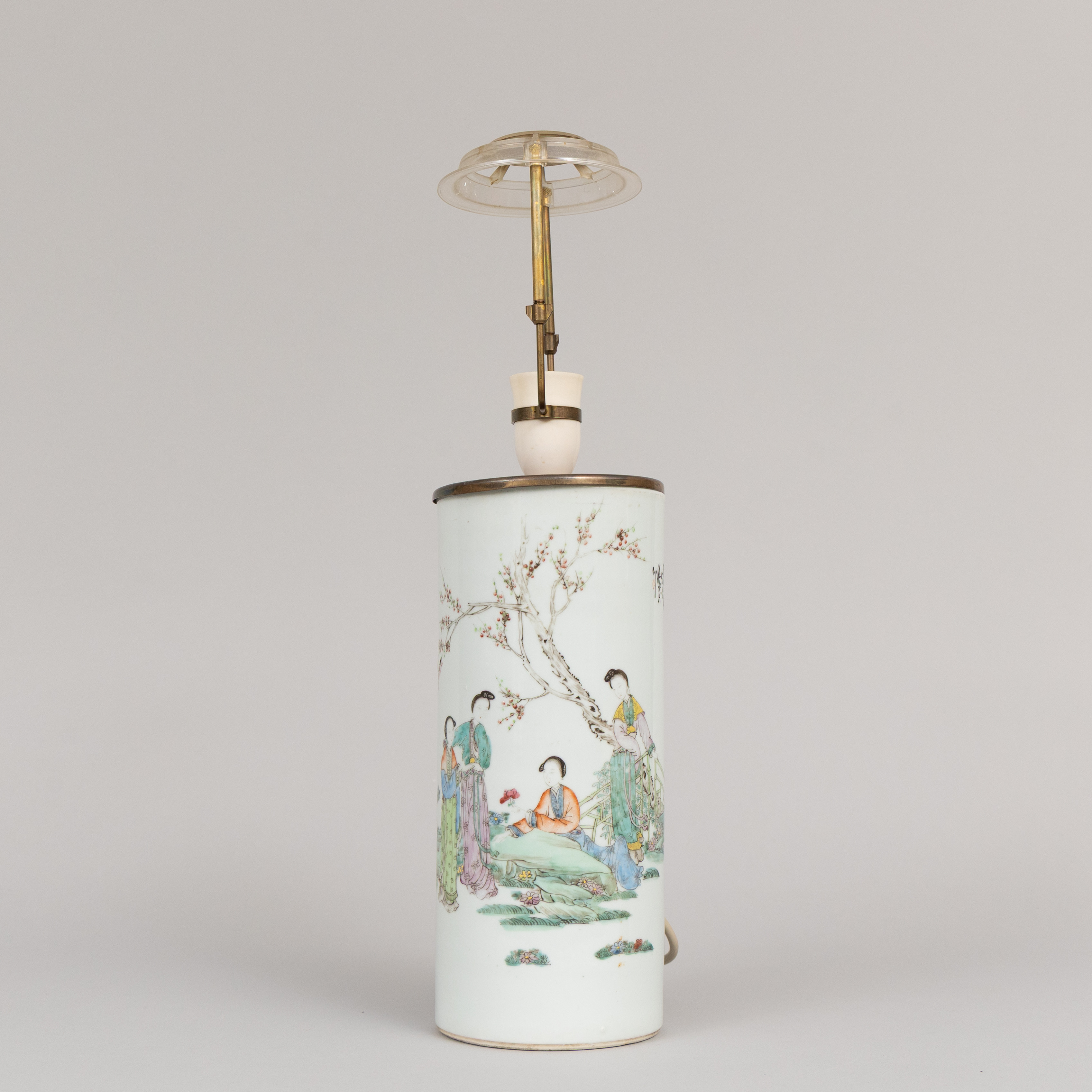 BORDSLAMPA, porslin, Kina 1900-tal.