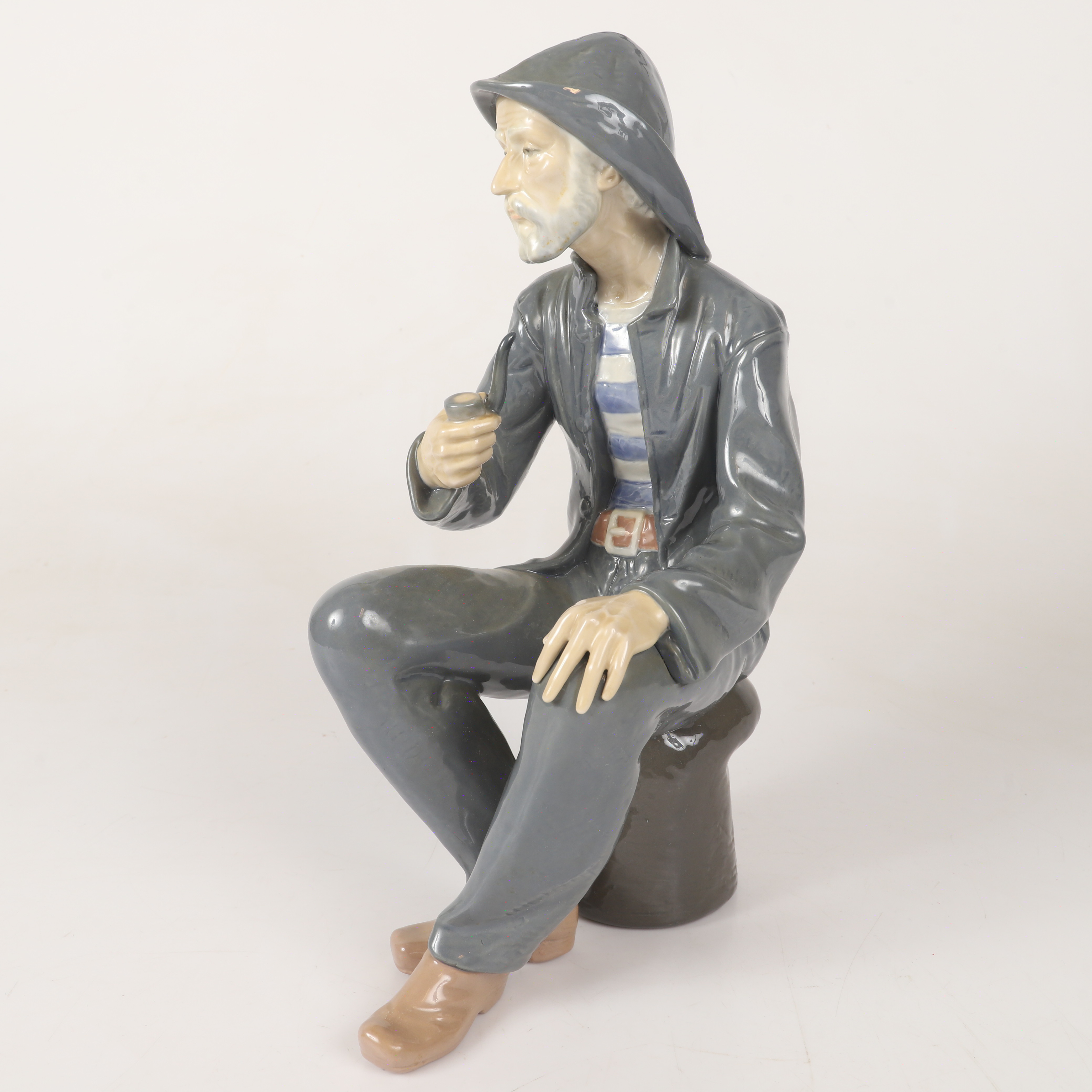 FIGURIN, fiskargubbe, porslin, Nao, Spanien.