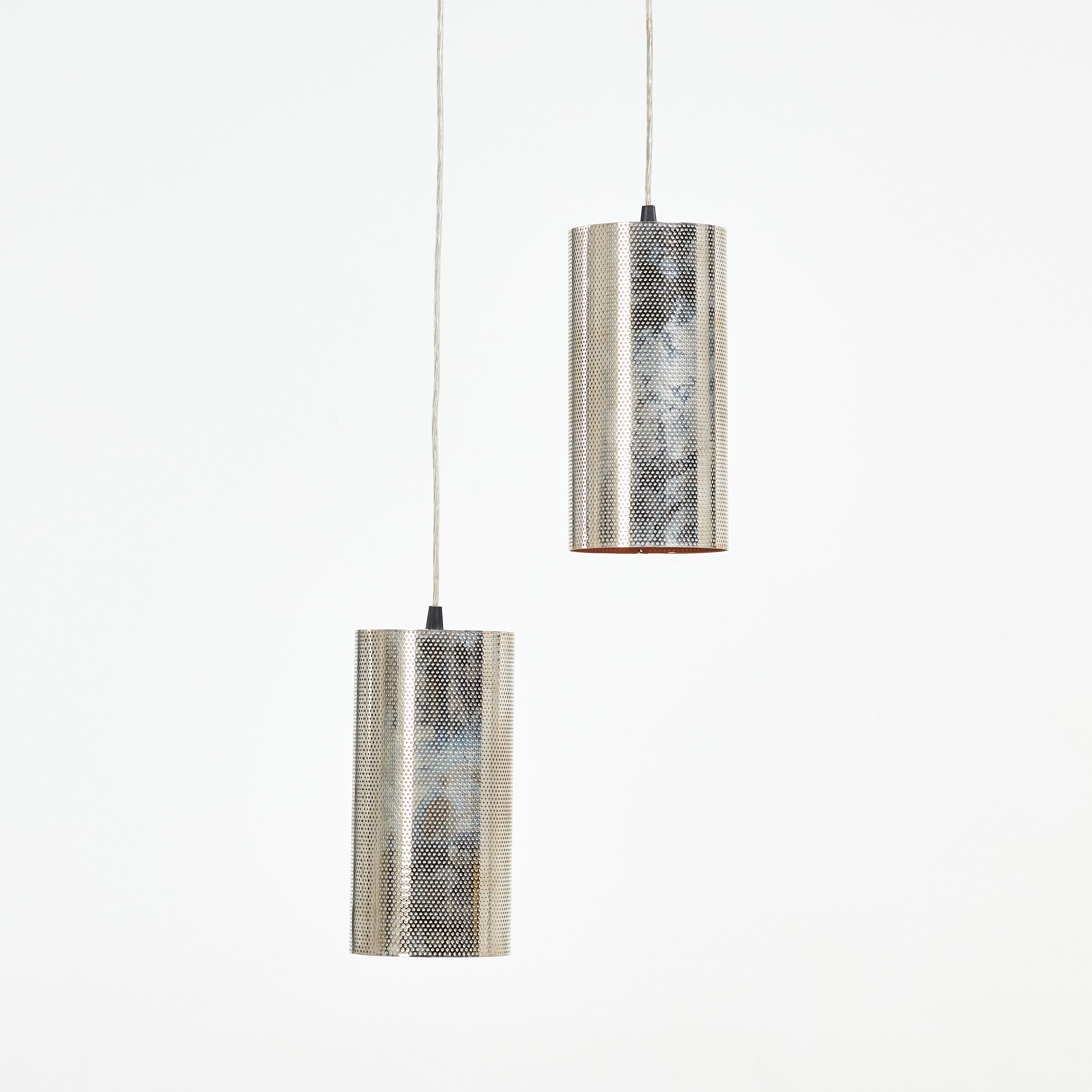 BARBARA CORSINI & RUIZ MILLET. Taklampor, 1 par, "H20", för Gubi, metall.