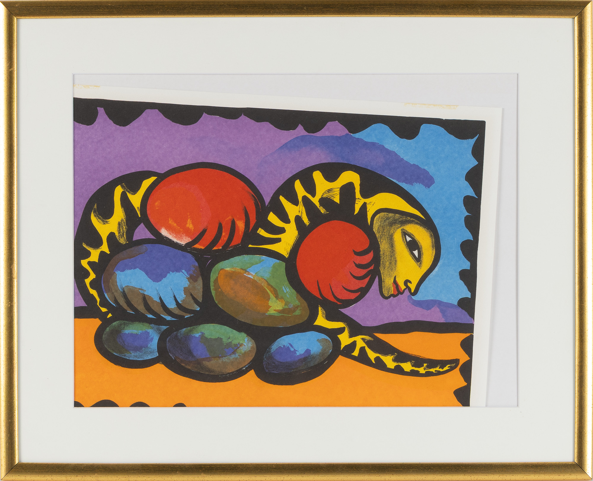 ULRICA HYDMAN-VALLIEN. "Ormens ägg", färglitografi.