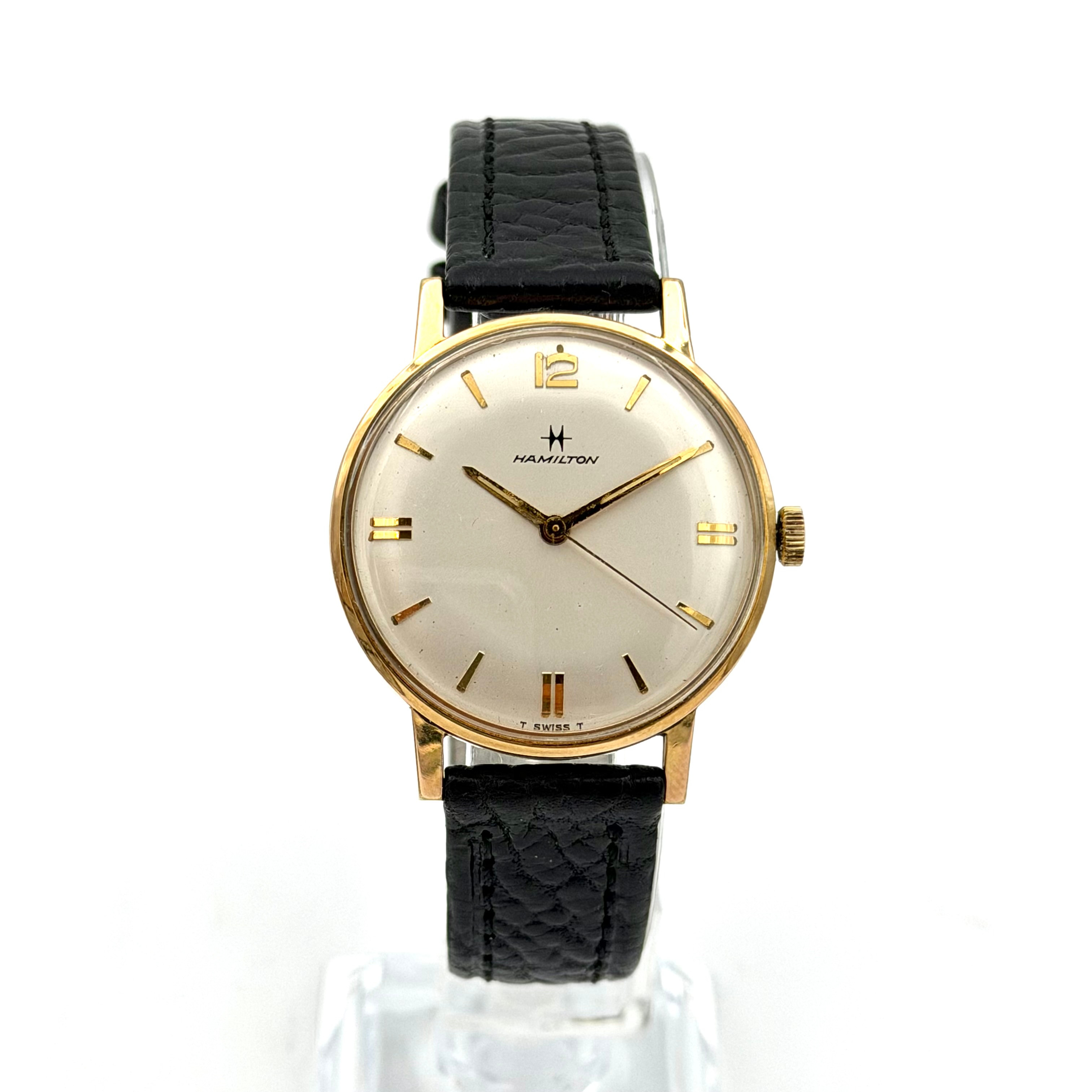 HAMILTON, armbandsur, 1960-tal, manuell, gulddouble´.