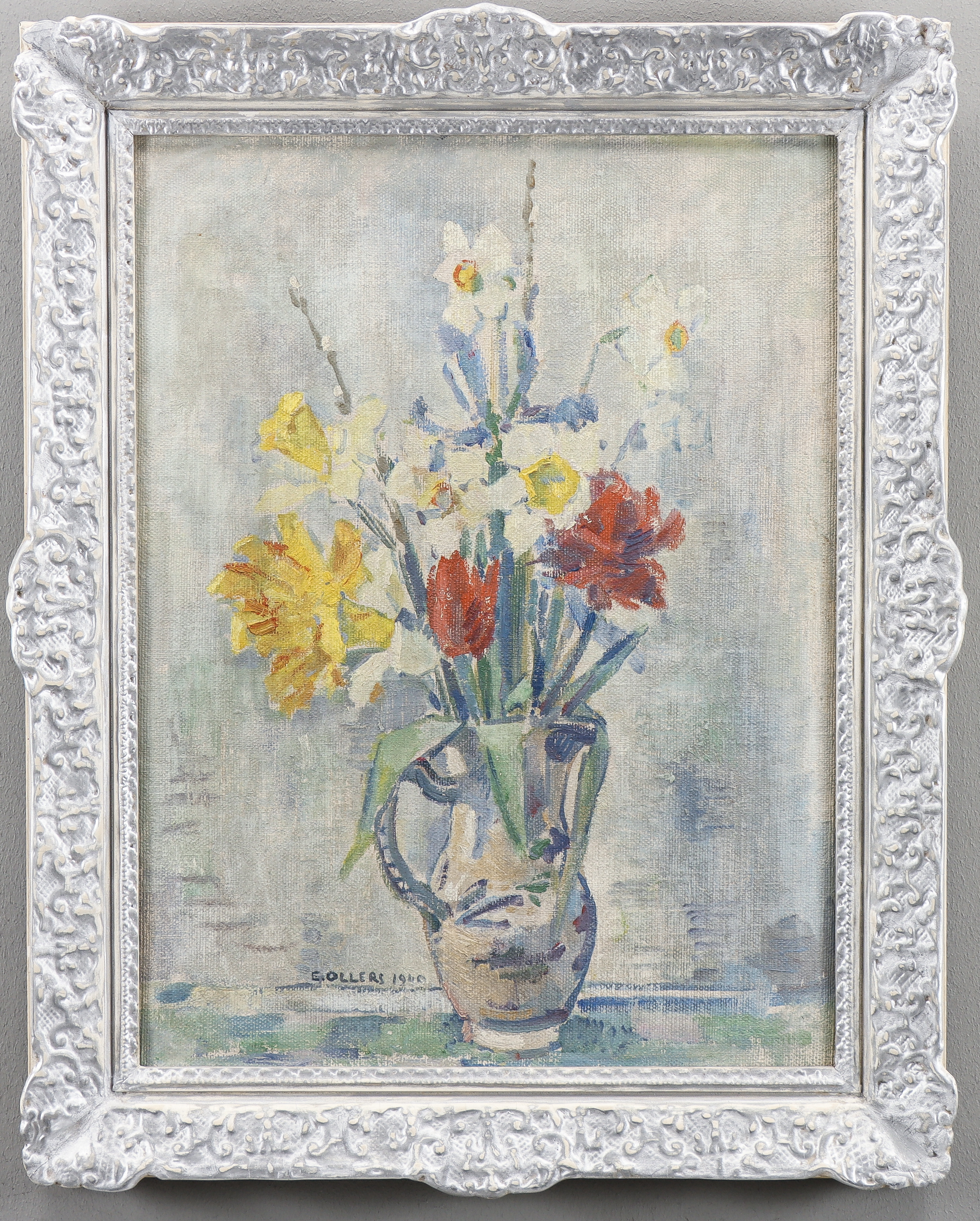 EDVIN OLLERS. Blomsterstilleben.