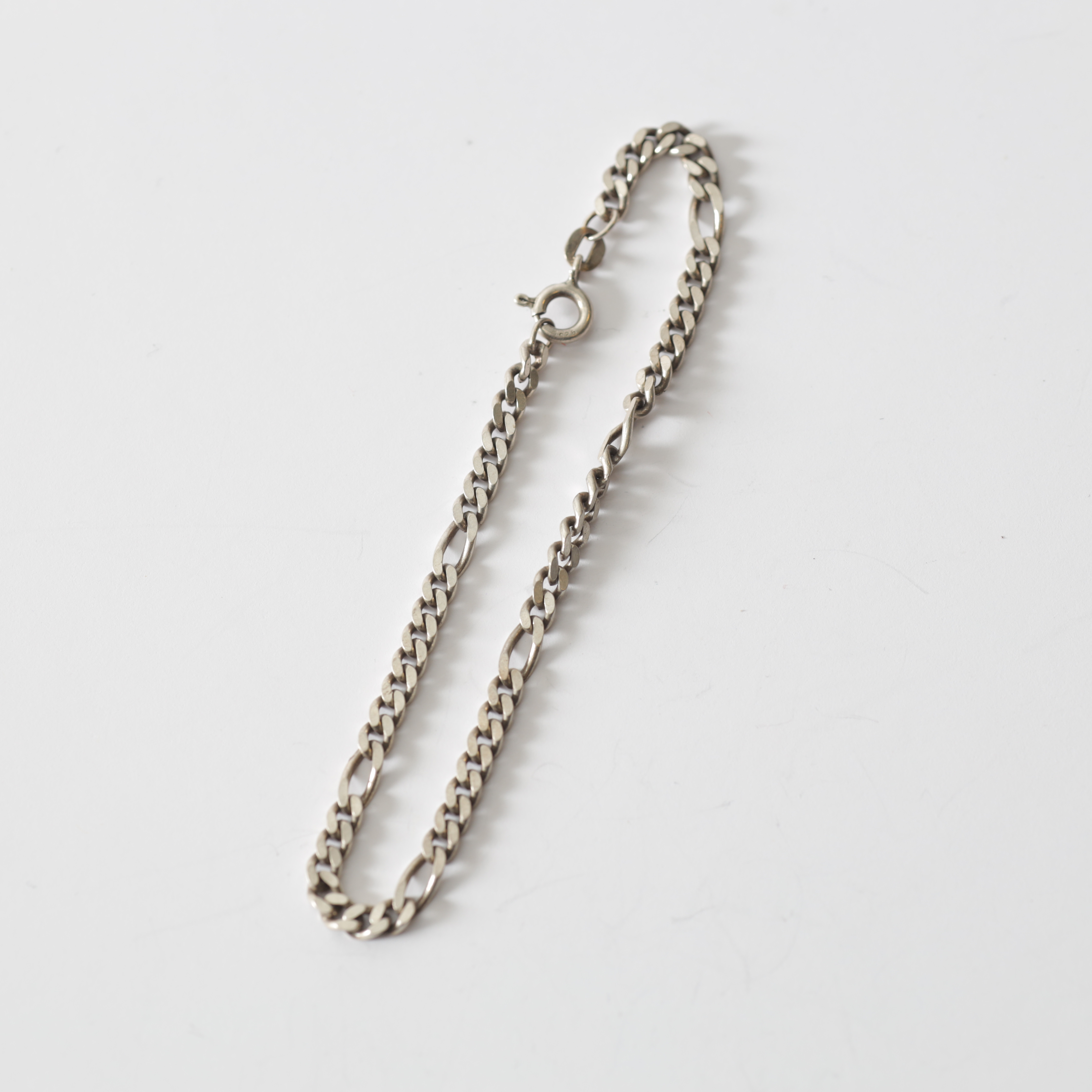 ARMBAND, sterlingsilver, pansarlänk. Totalvikt ca 4,5 gram.
