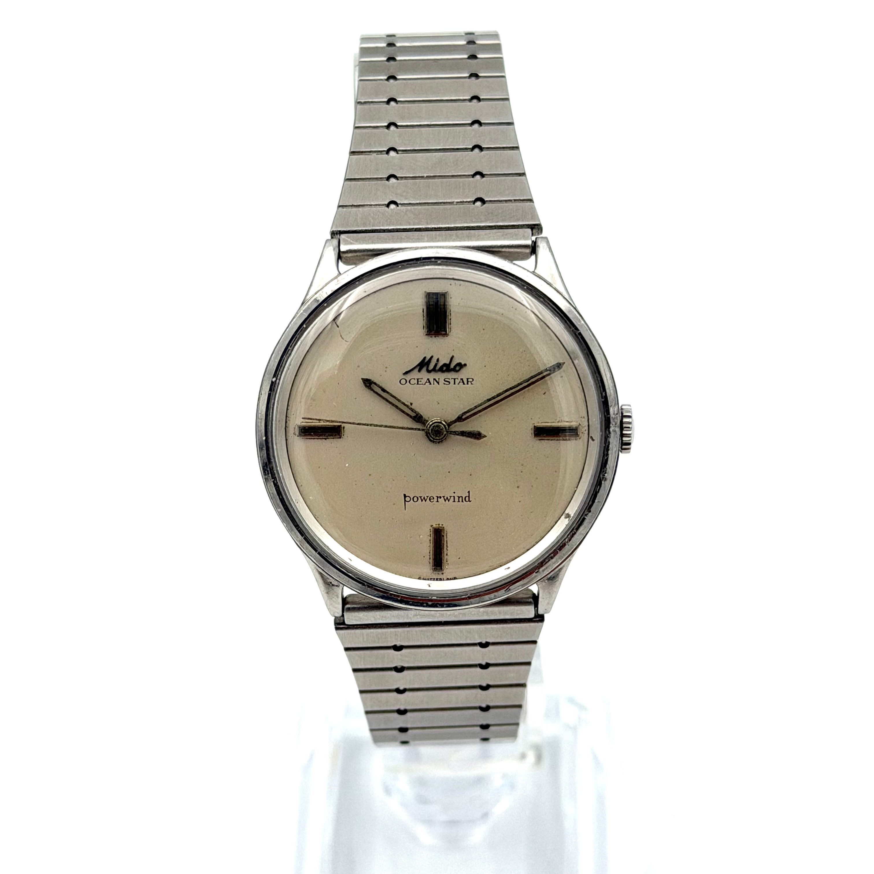MIDO OCEAN STAR, armbandsur, 1960-tal, automatic, stål.