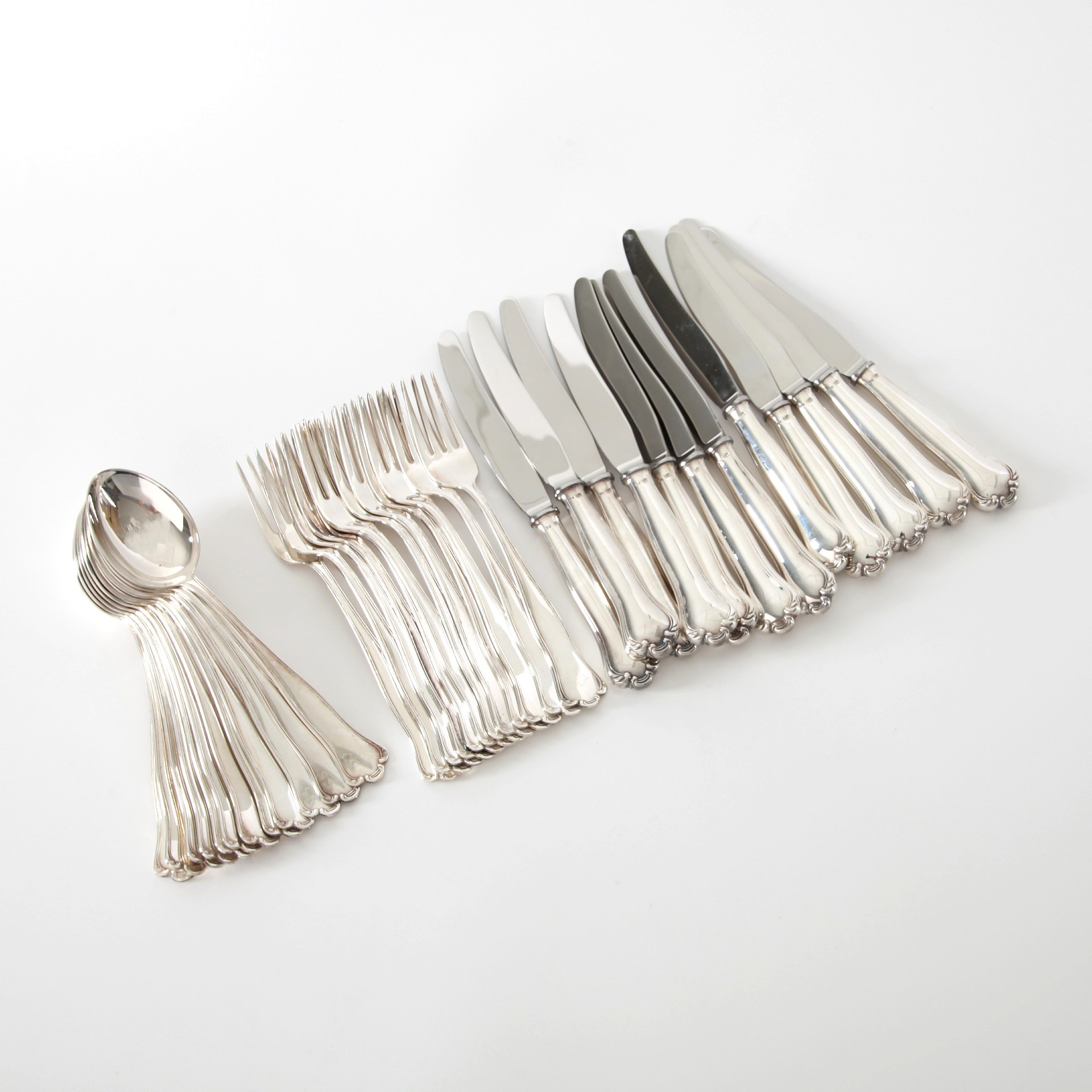 BESTICKSERVIS "Kungsholm" 36 delar, silver, GAB, 1968.
