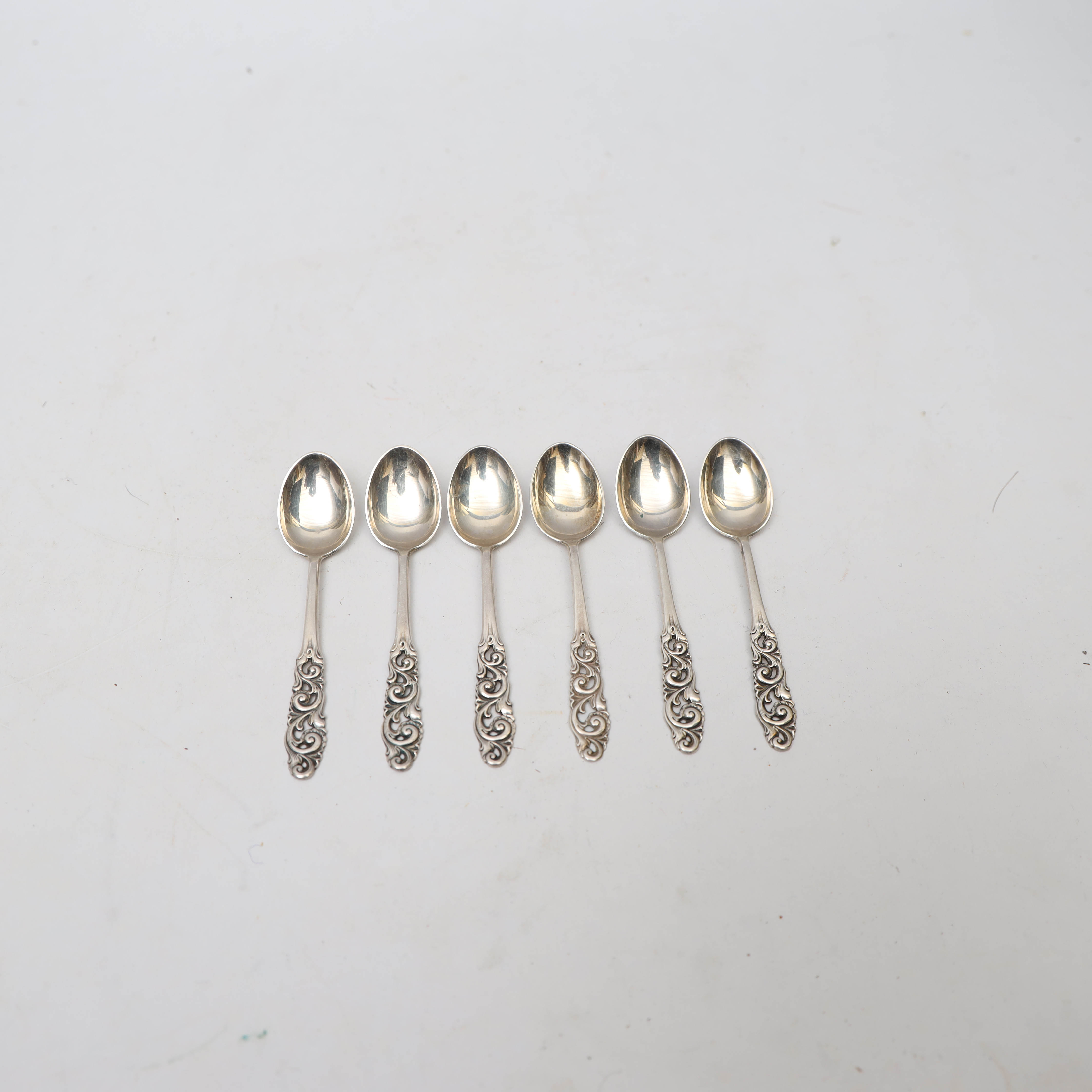 MOCCASKEDAR, 6st, modell "tornedal" Norge, silver.