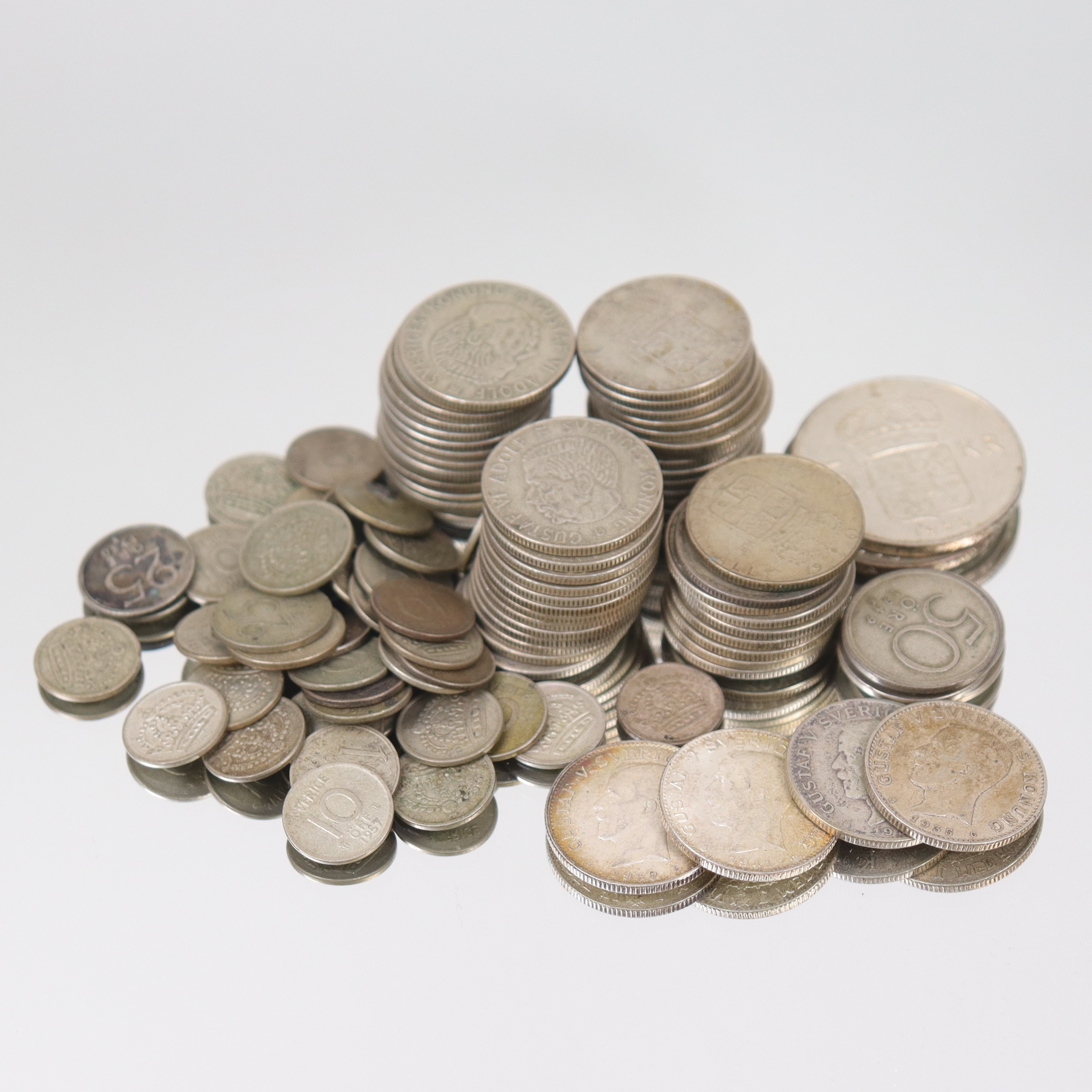 SILVERMYNT, svenska, totalt 519 gram.