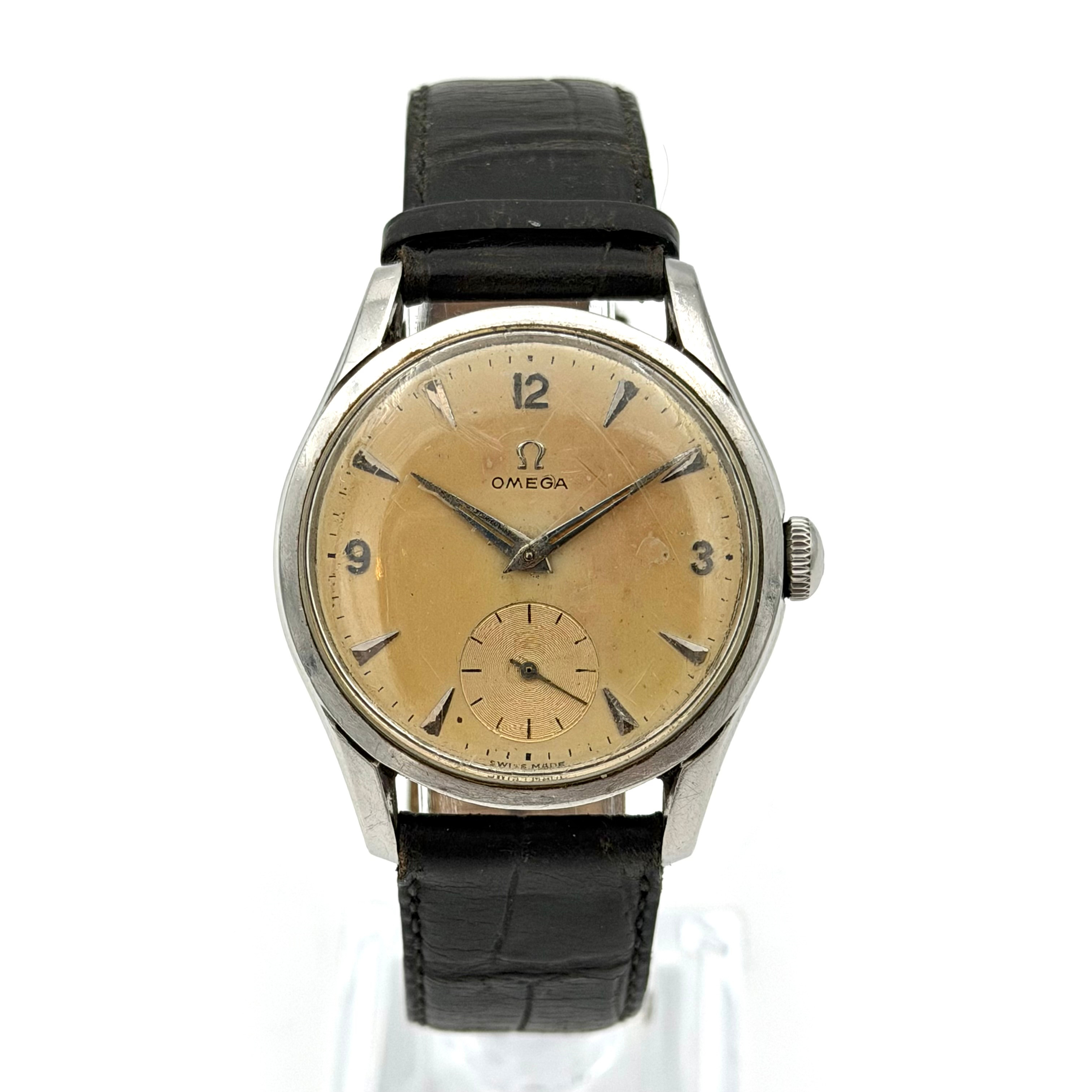 OMEGA, armbandsur, 1950-tal, manuell, stål.