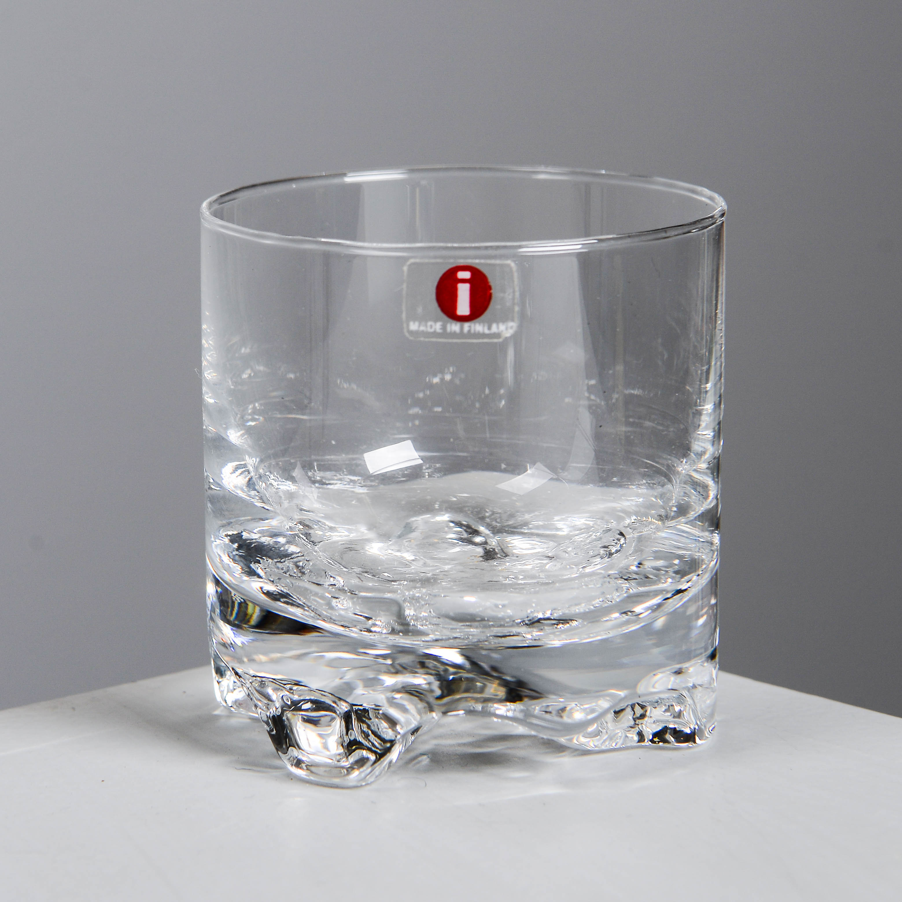 TAPIO WIRKKALA. Whiskyglas, "Gaissa", 14 st, Iittala, Finland.