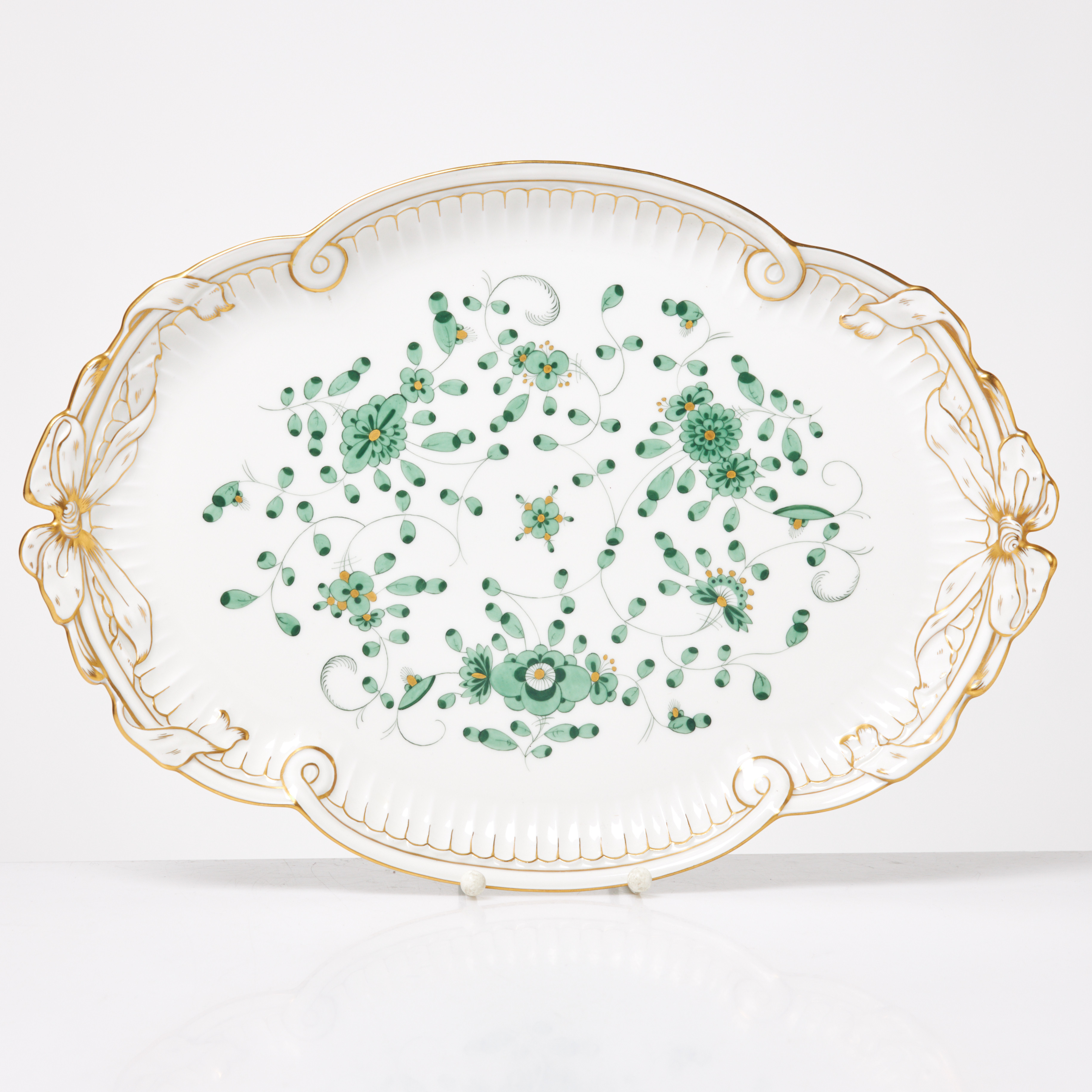 MEISSEN, Fat, Indische blummen, Tyskland, porslin, 1900 tal.