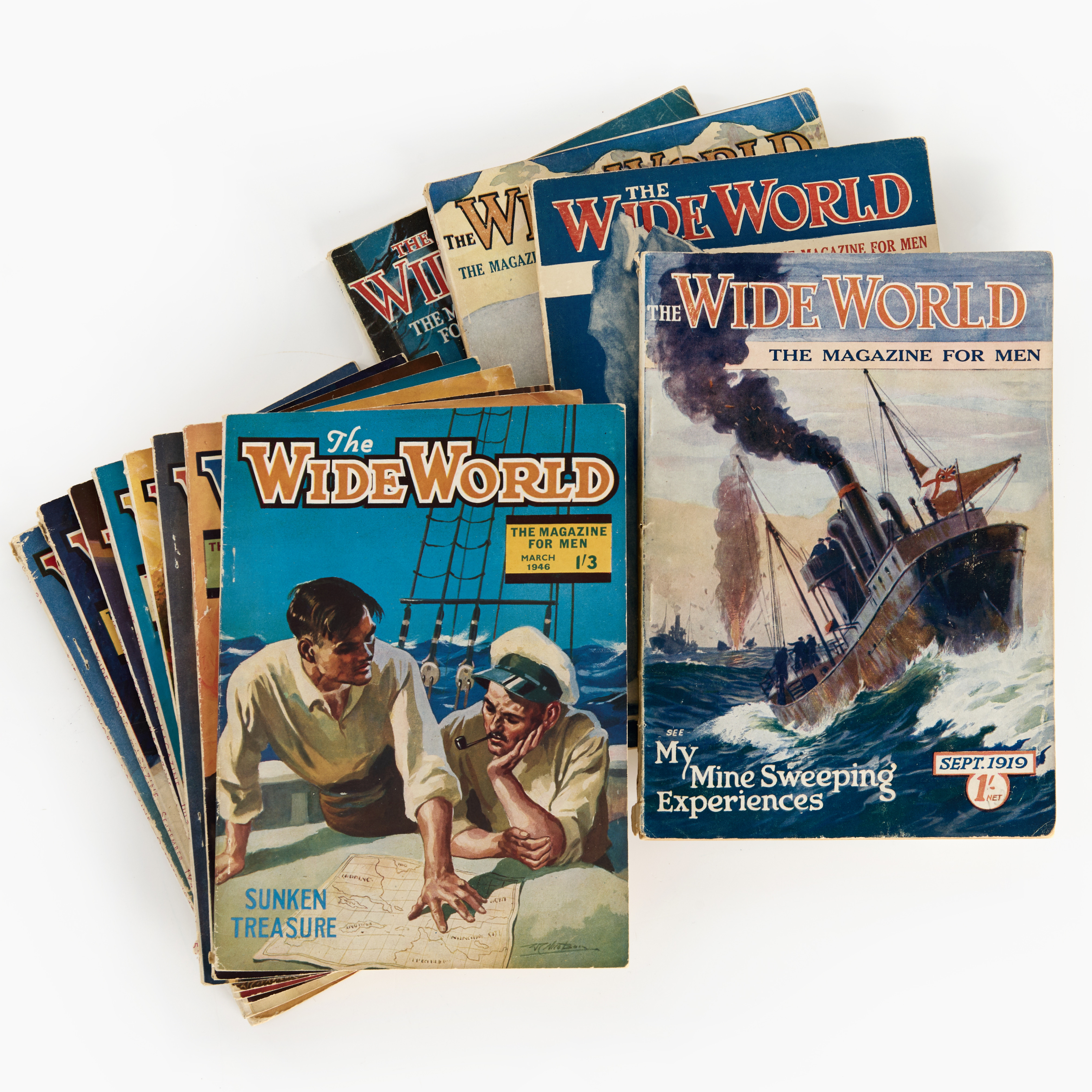 WIDE WORLD, The Magazine for men, 1900-talets första hälft.
