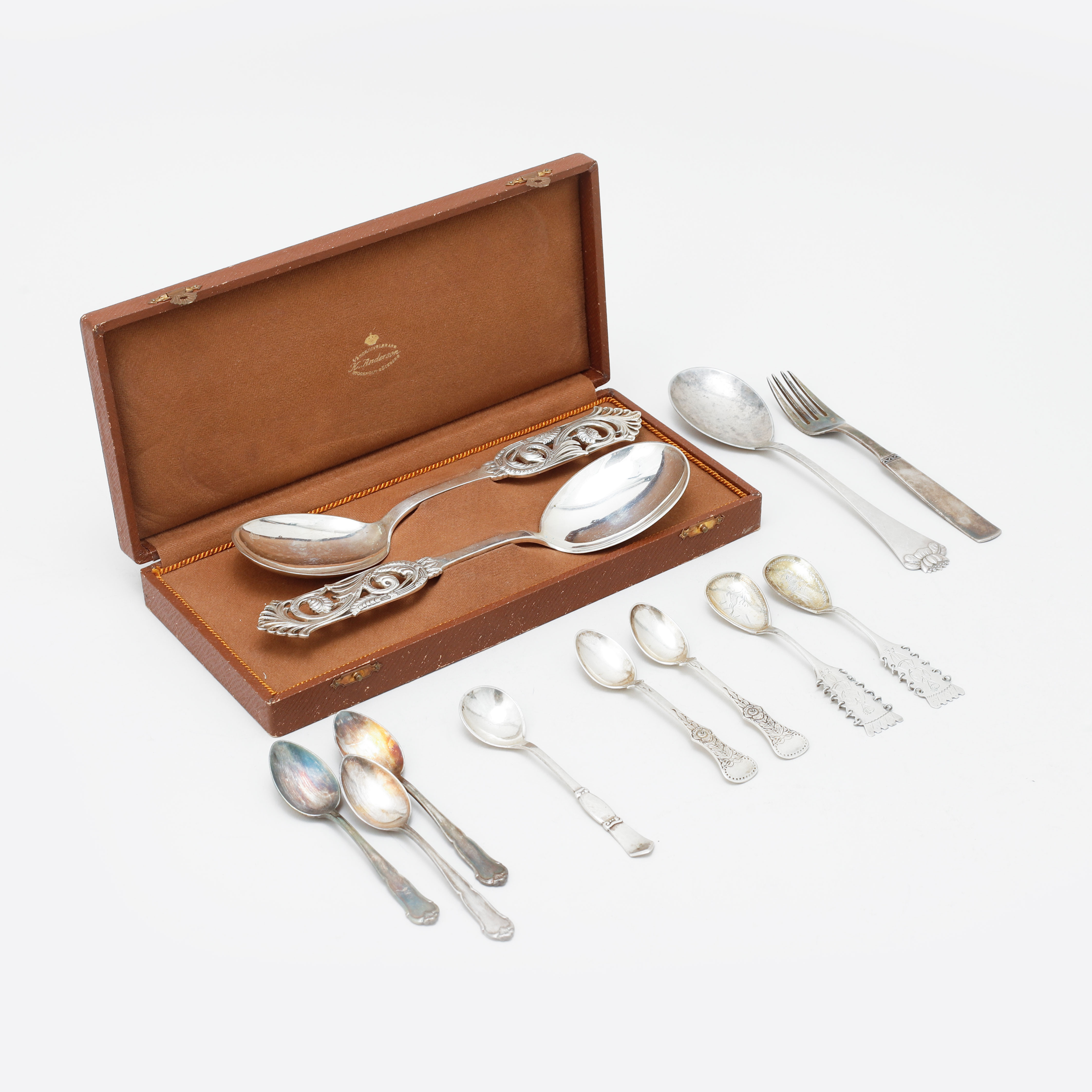 SILVER , 12 delar, vikt ca 300 gram.