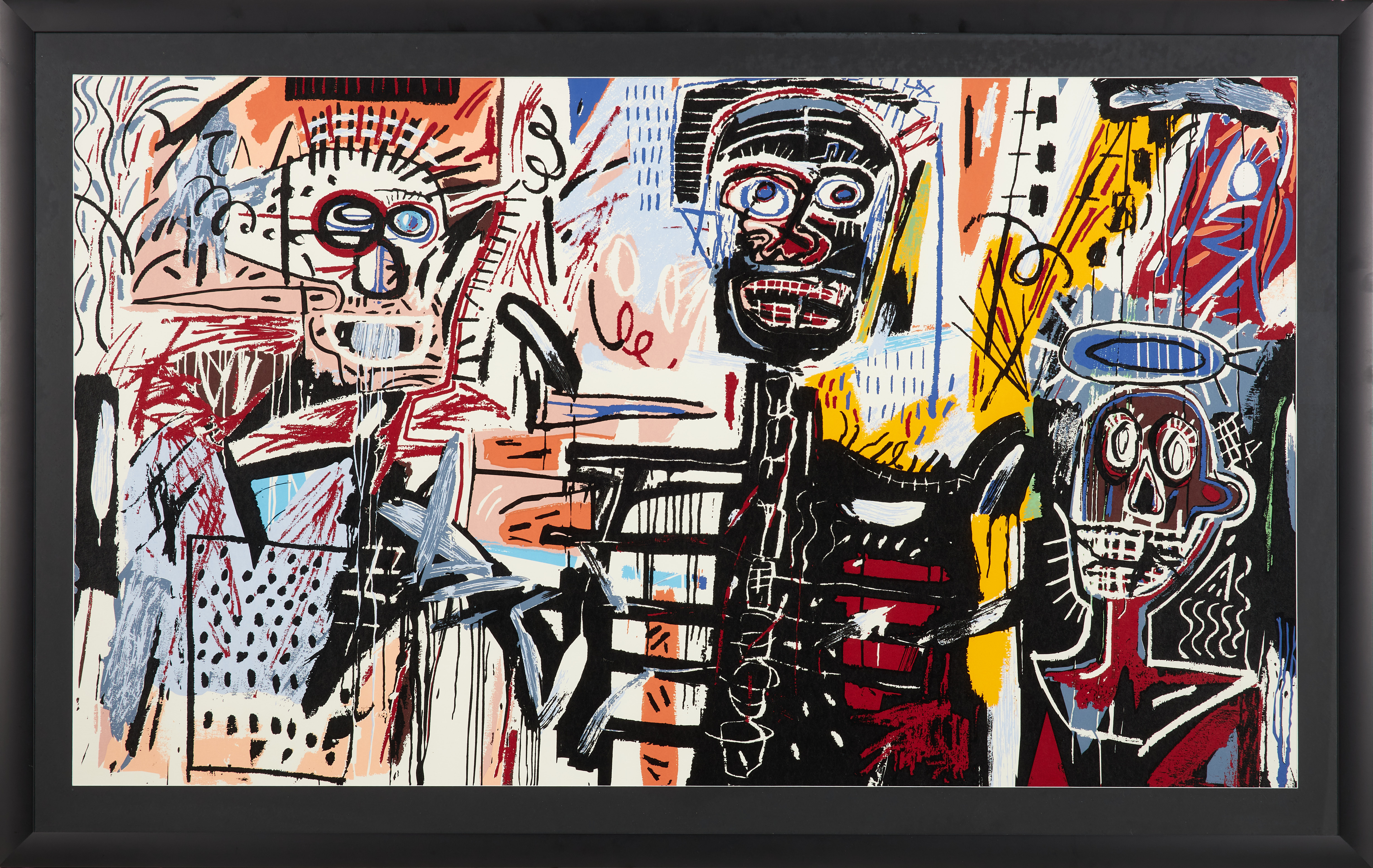 RICHARD RYAN (FÖDD 1974). "Hommage à Basquiat", pigmentutskrift på fineartpapper, signerad och numrerad 99/140 á tergo.