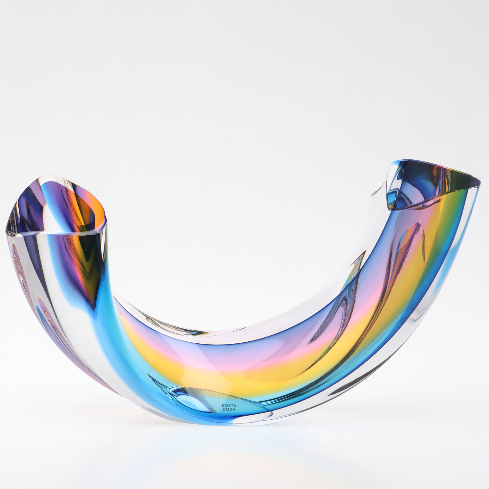 GÖRAN WÄRFF. Skulptur, "Fenomen Prisma", limiterad upplaga, Kosta Boda, signerad, numrerad 188/399.