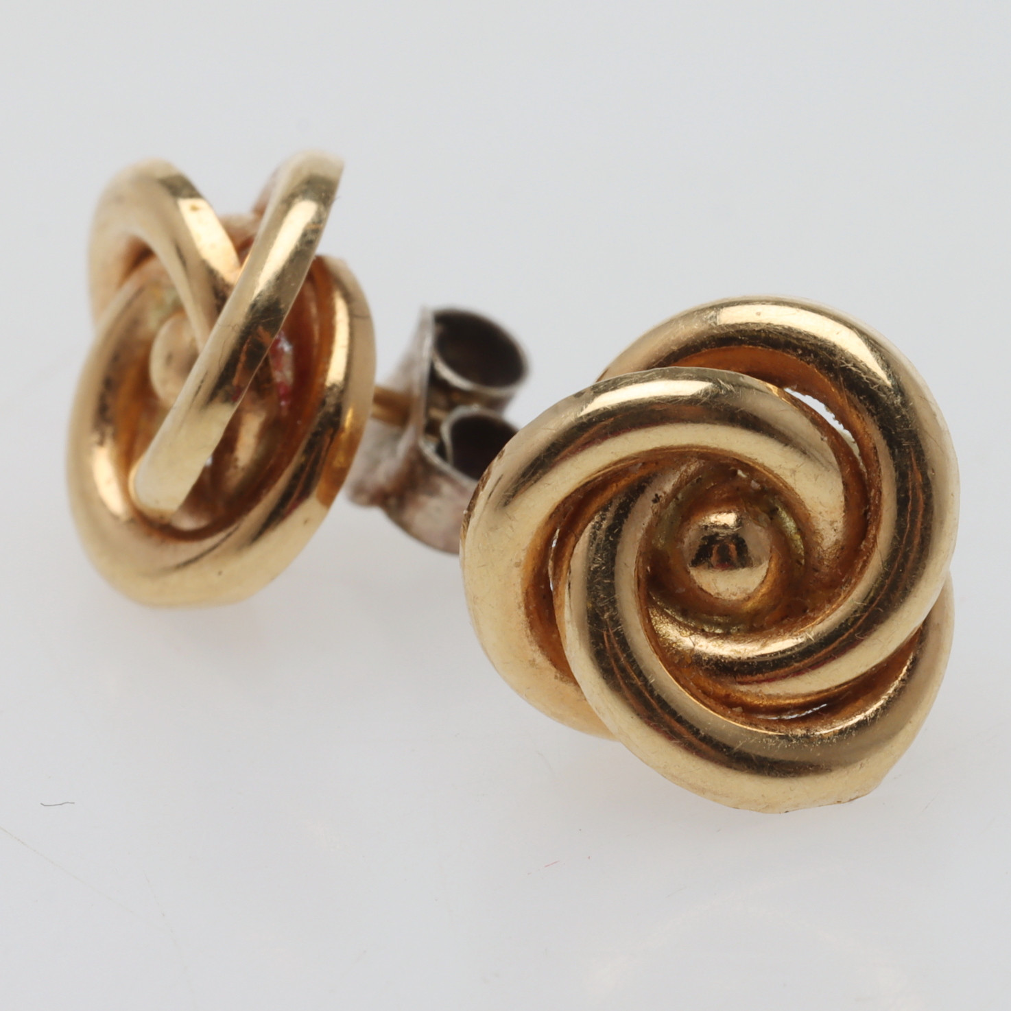 ÖRHÄNGEN, ett par, 18K guld & silver.