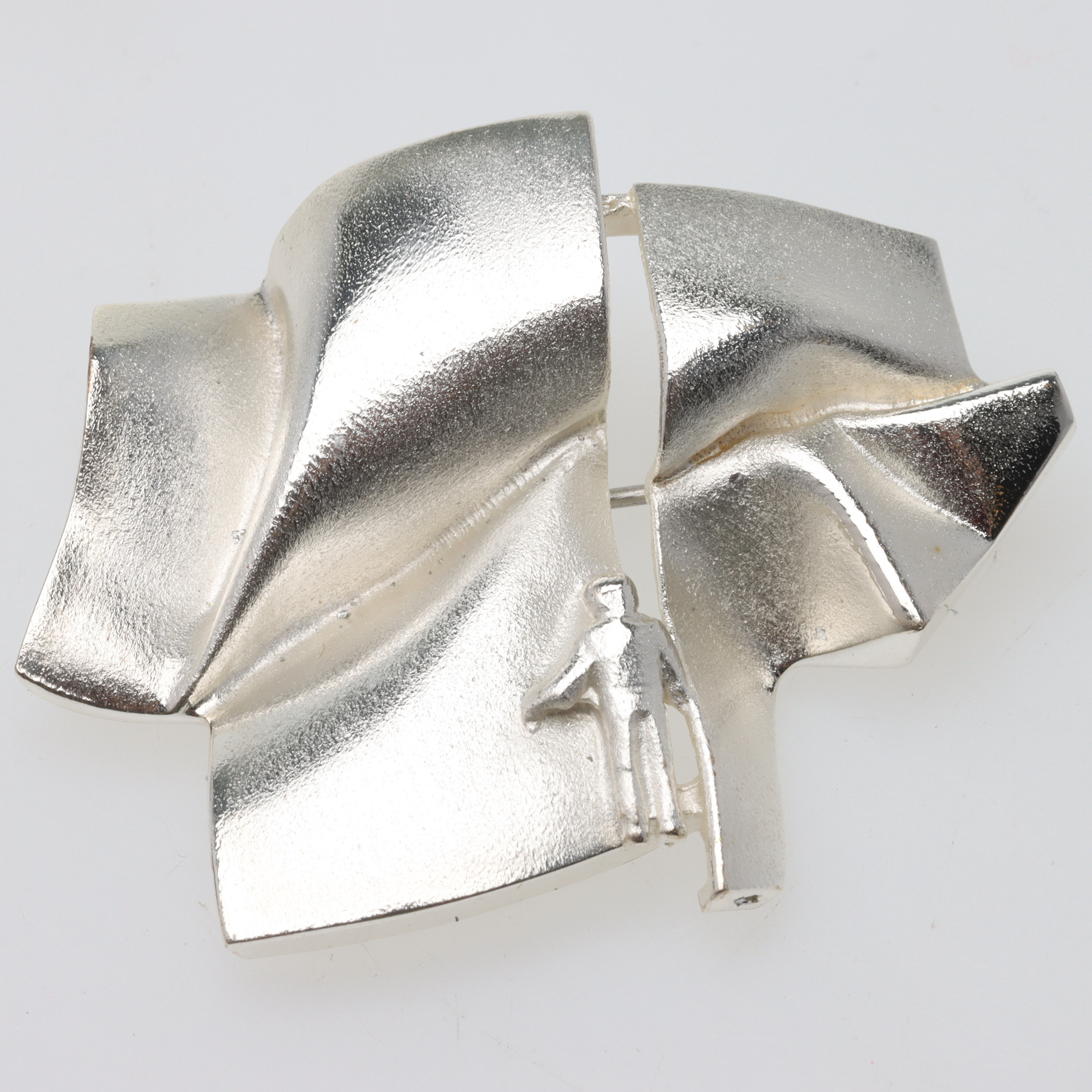 BJÖRN WECKSTRÖM. Brosch, sterlingsilver, "Stranger in io", Lapponia, Finland.