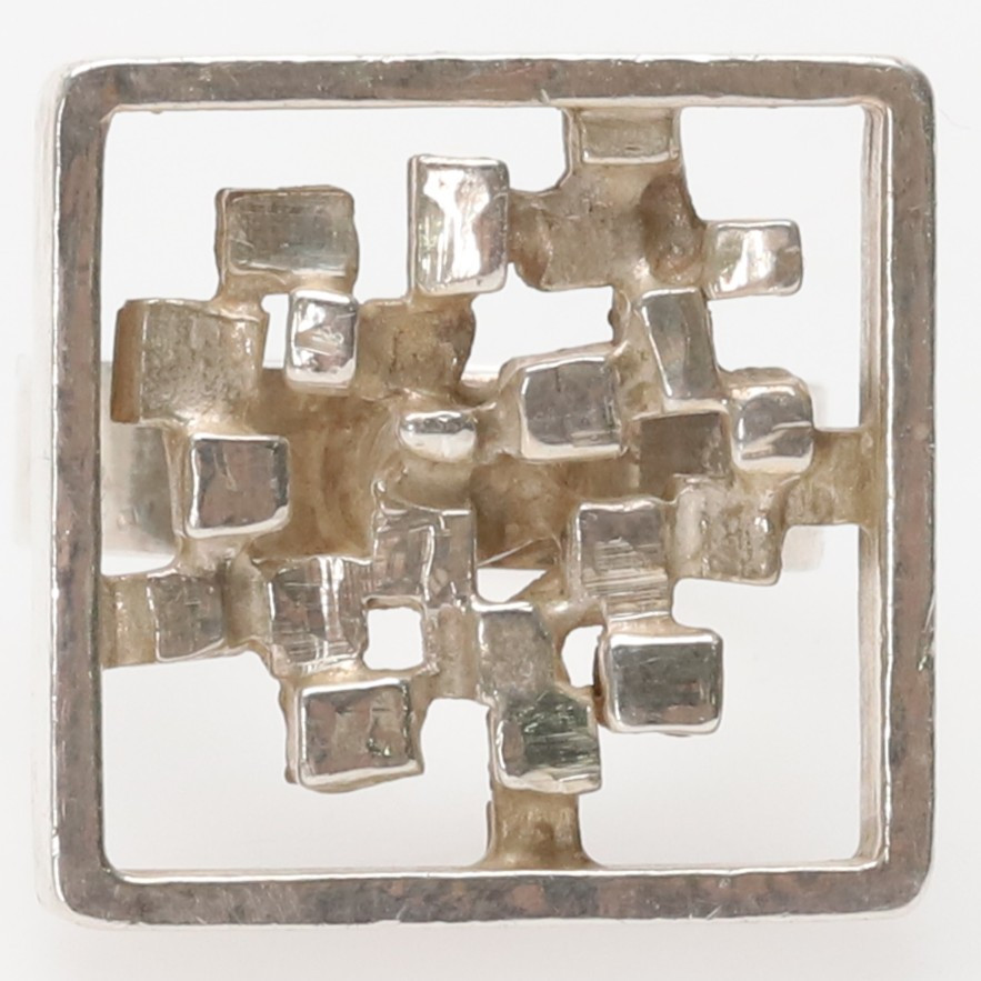 MAGNUS G:SON LIEDHOLM. RING, Sterling silver, 1970.