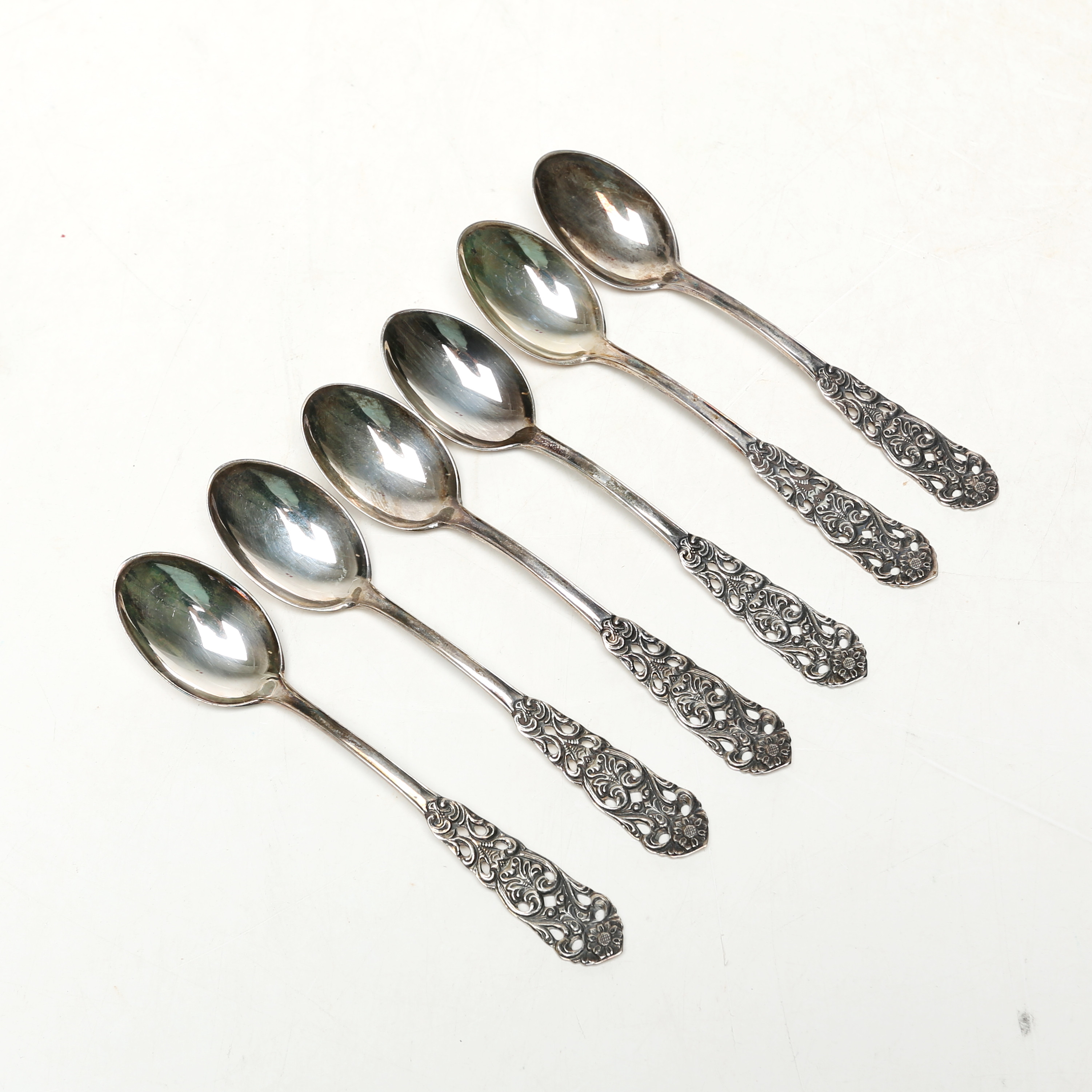 KAFFESKEDAR 6 st, silver.