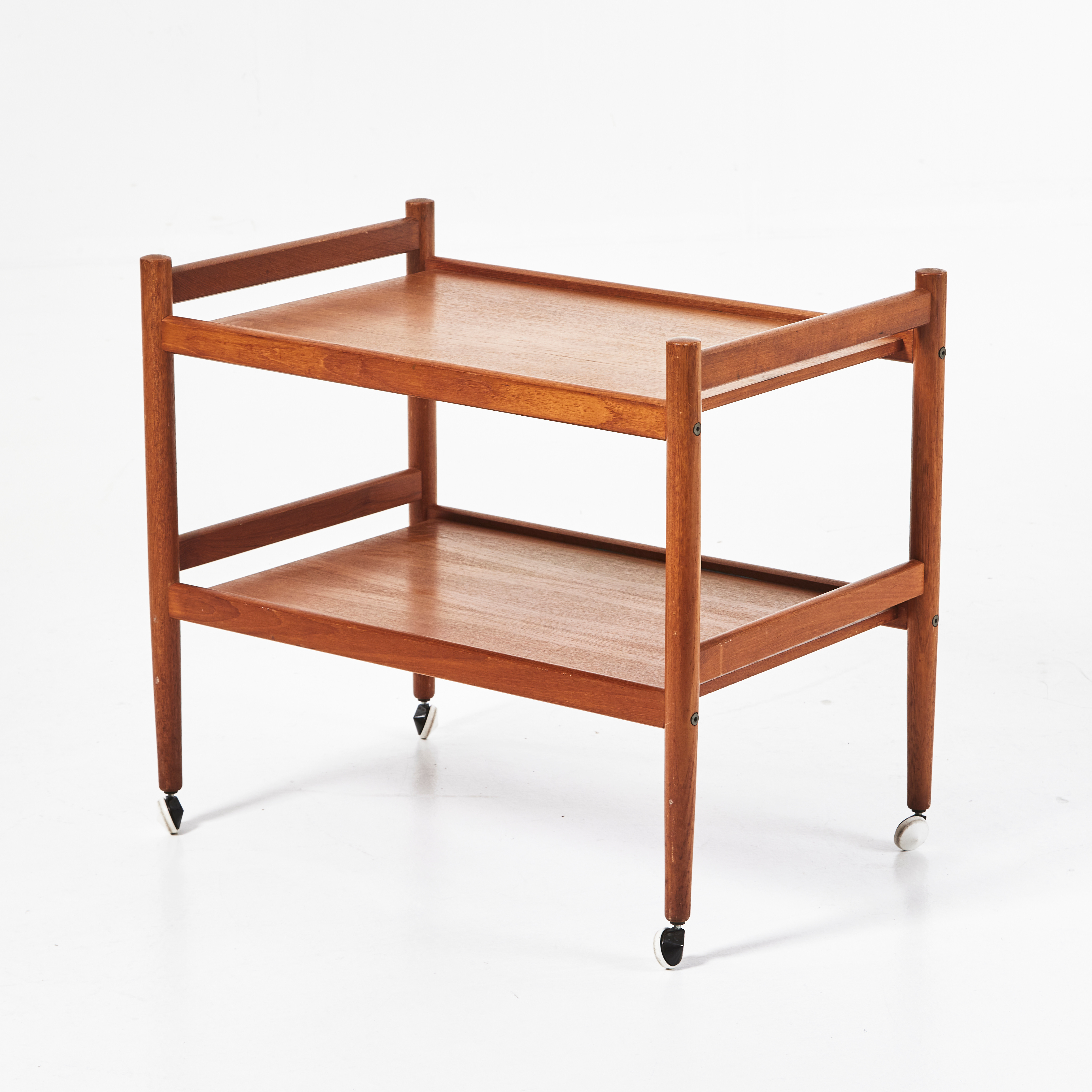SERVERINGSVAGN, 1960-tal, Danmark, teak och teakfaner.