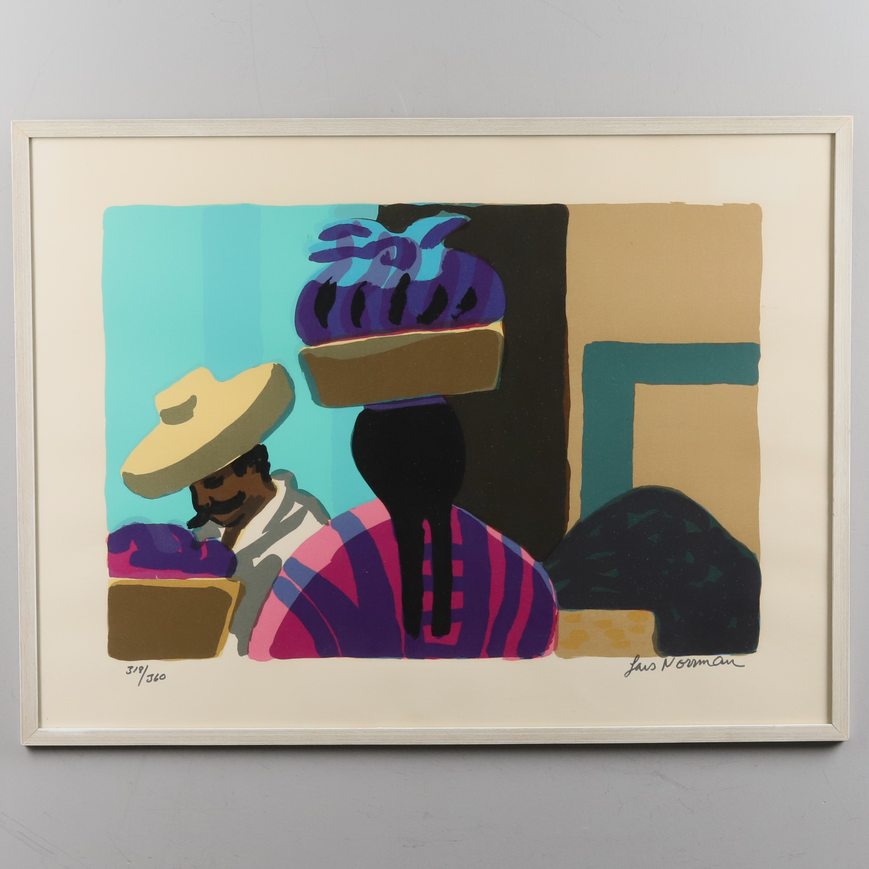 LARS NORRMAN. FÄRGLITOGRAFI, signerad samt numrerad 318/360.