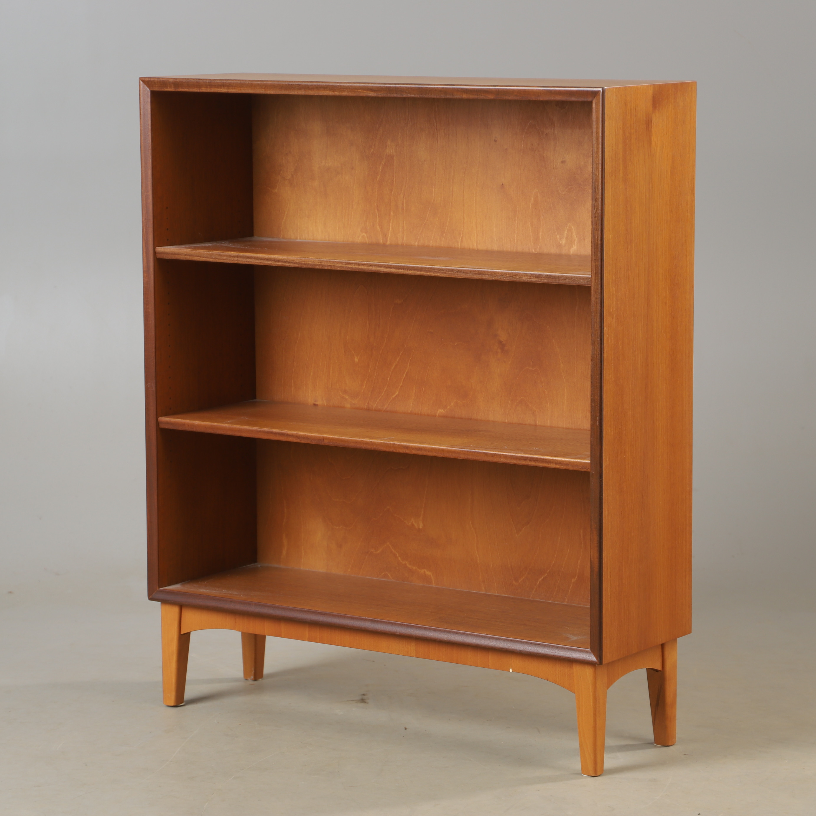 BOKHYLLA, teak och bok, 1900-talets mitt.