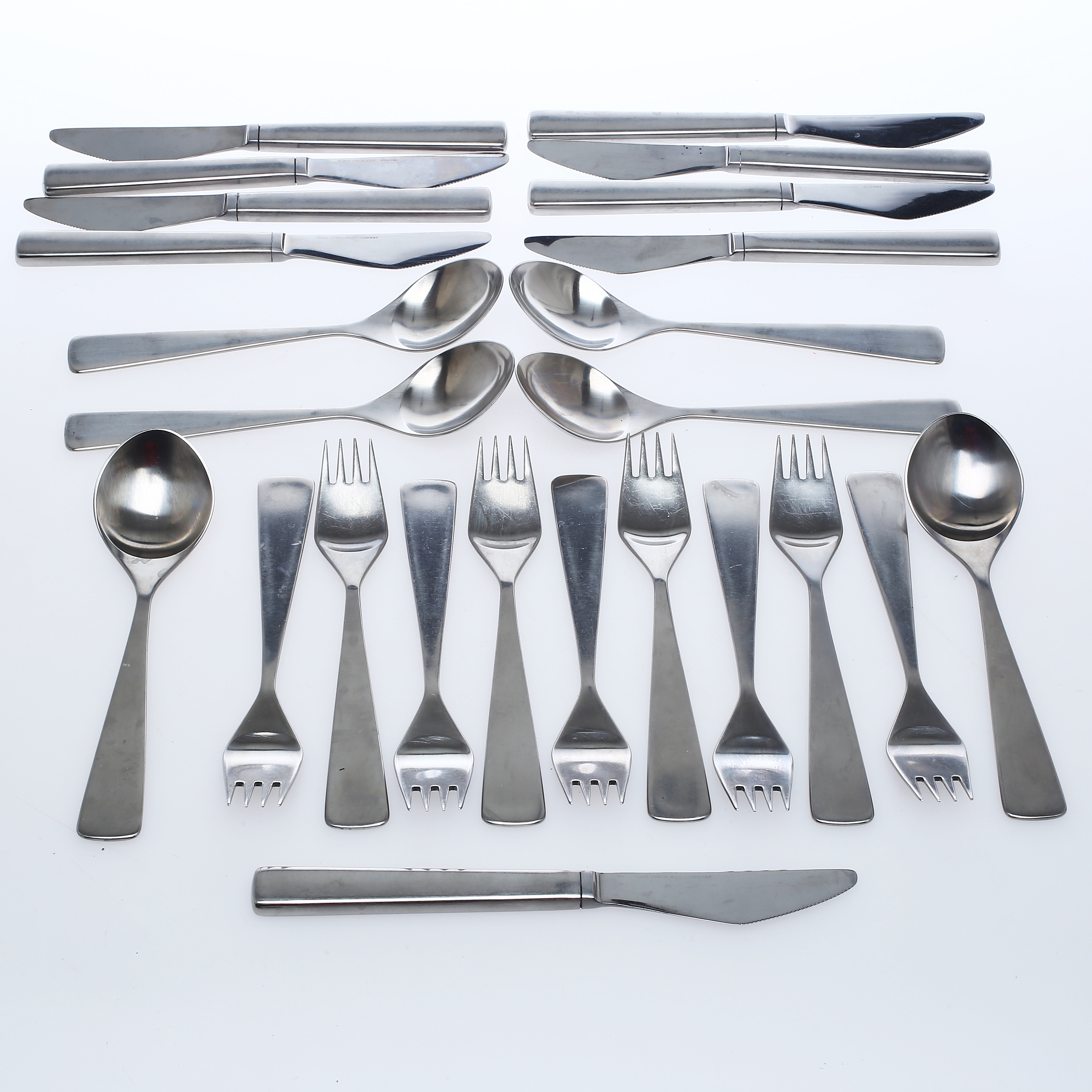 Bestick 24 Delar Stal Maya Tias Eckhoff Norstaal Silver Metall Ovriga Metallforemal Auctionet