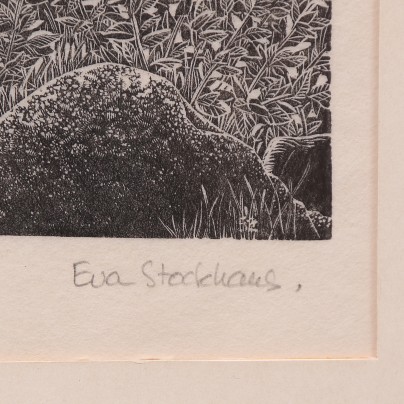 Images for 591765. EVA STOCKHAUS. PAINT, wood engraving own handprint