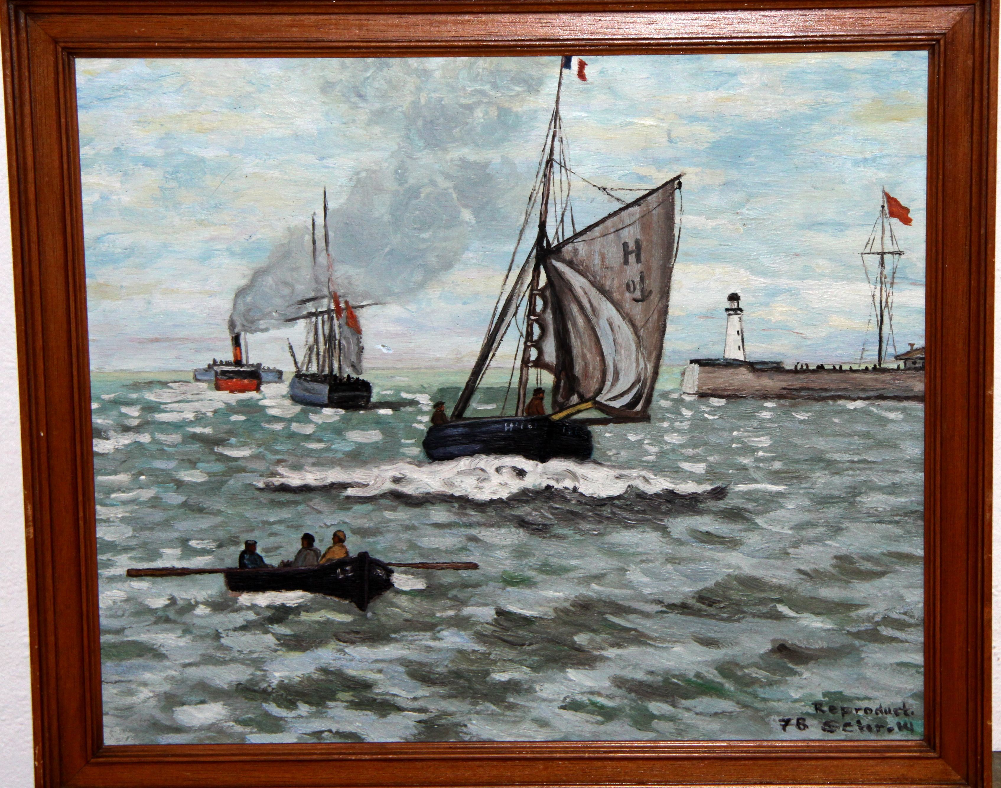 MARINE PAINTER; BOATS. Art Paintings