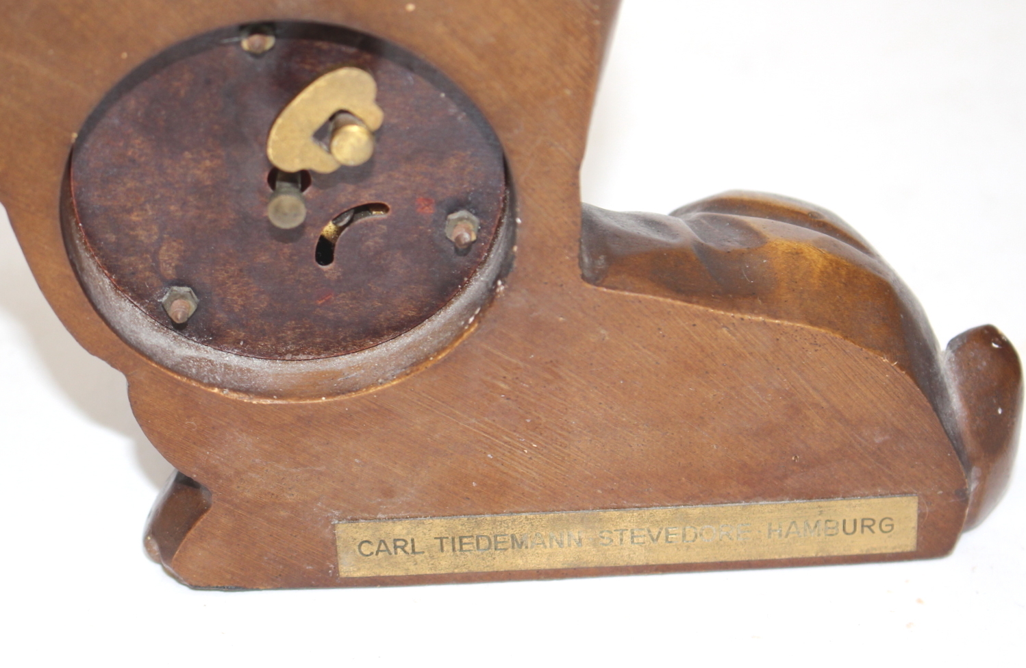 Images for 690710. TABLE CLOCK, wood, J. Oswald Clock Company, ca. 1930