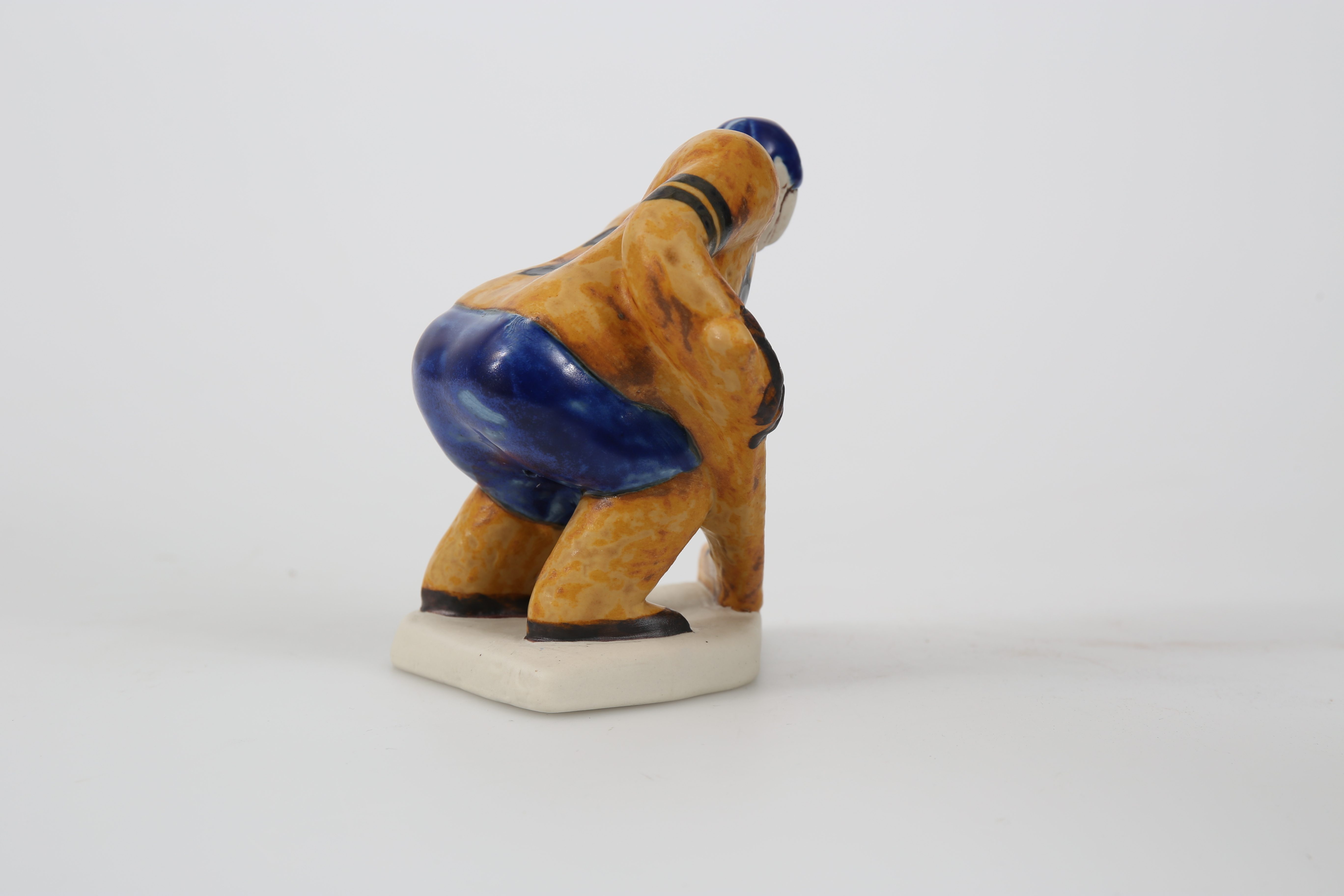 Images for 709226. LISA LARSON. FIGURINE, stoneware, "Hockey player, no
