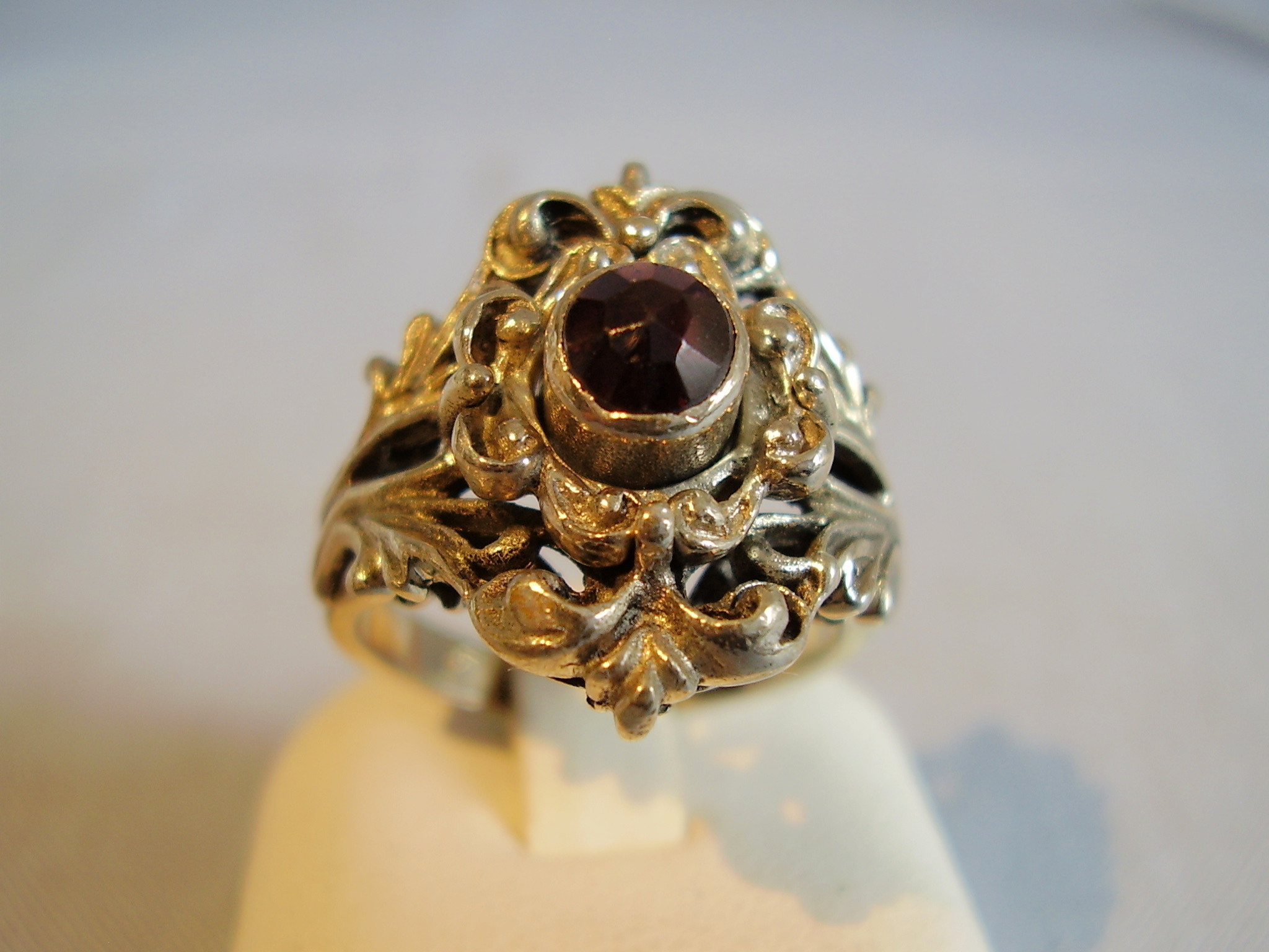 Granat Ring Antique Silver 935 Jewellery Gemstones Rings Auctionet