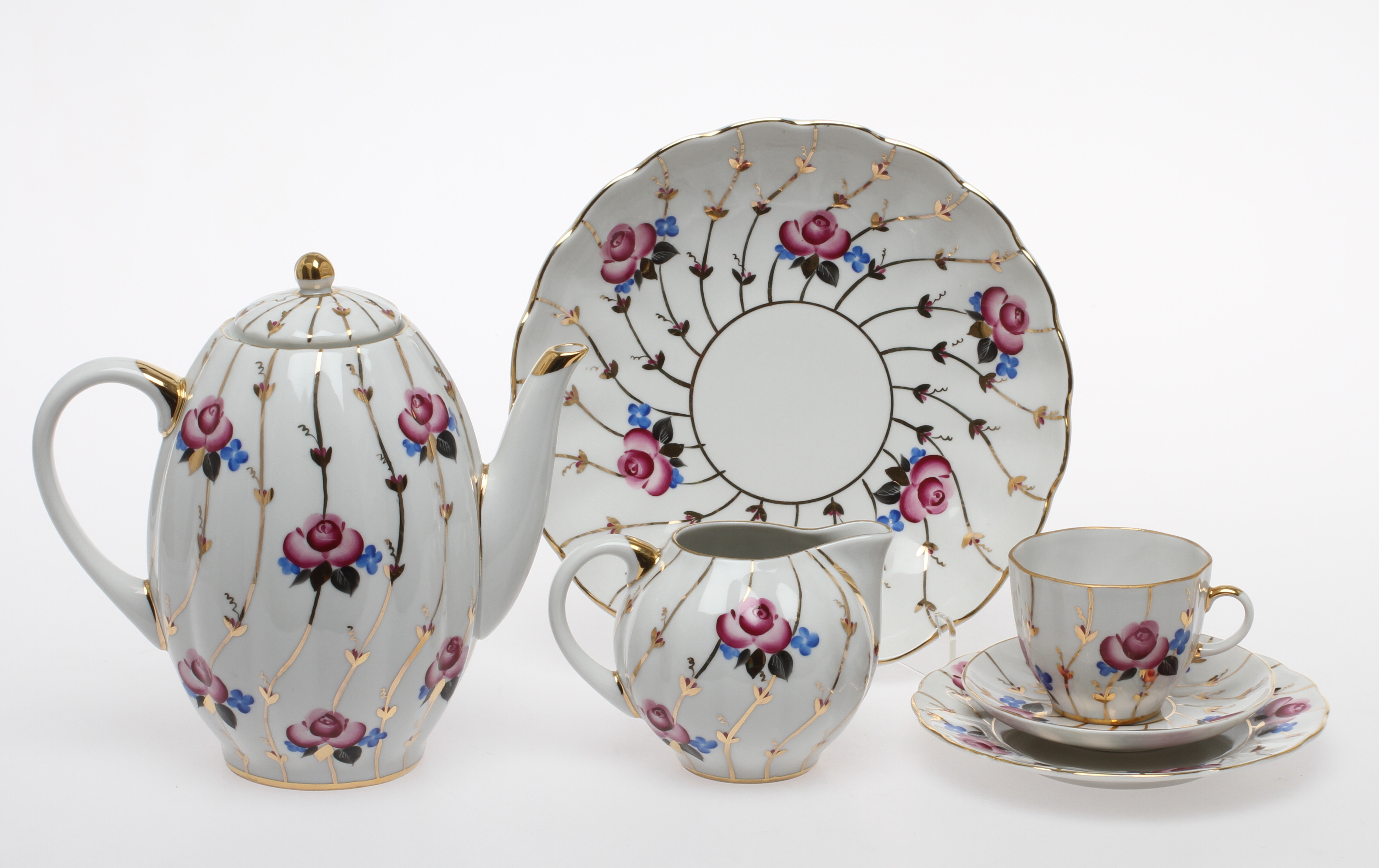 Images for 83510. COFFEE SERVICE, 13 pieces, porcelain, Lomonosov ...