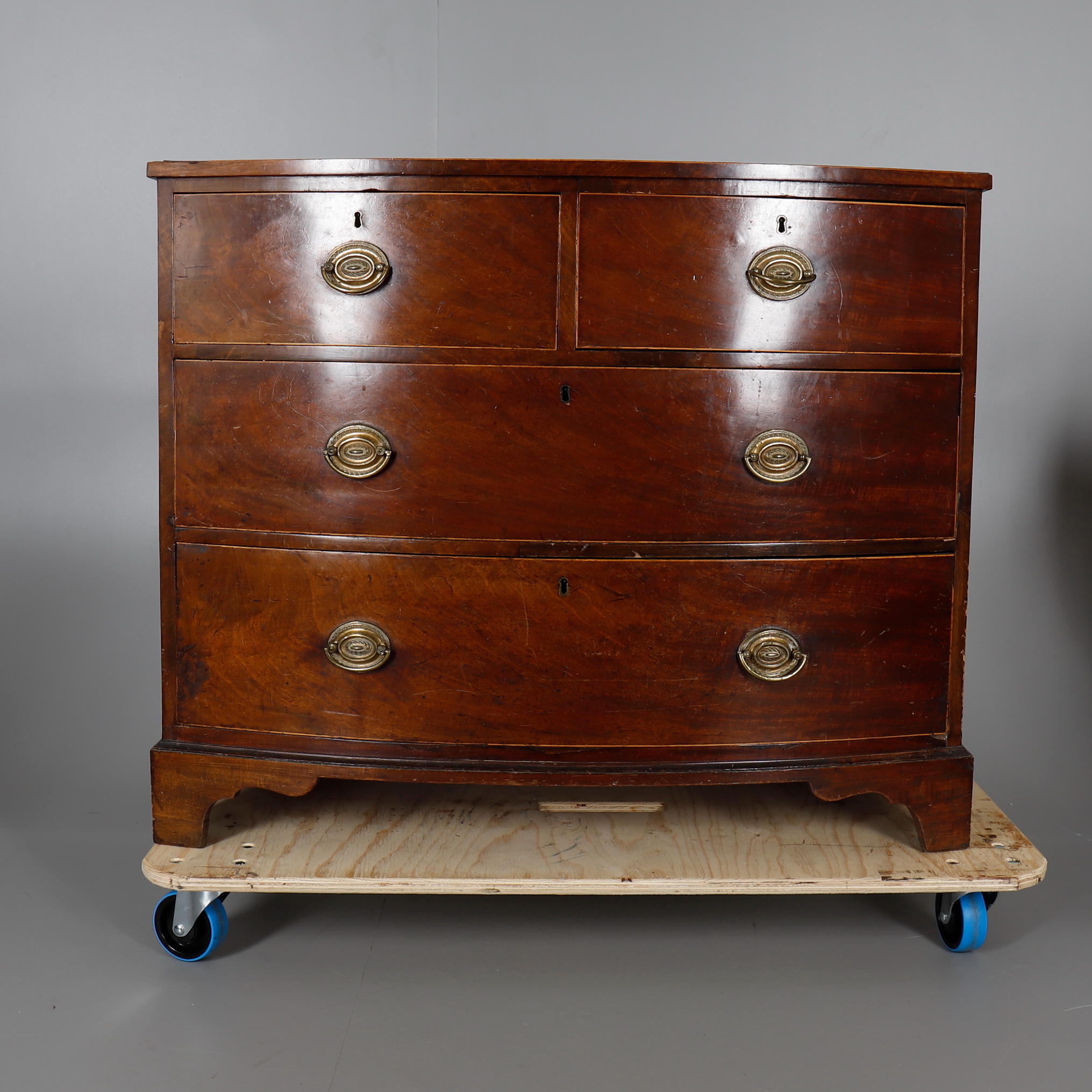 A Mahogany Bow Front Chest Of Drawers Furniture Chests Of