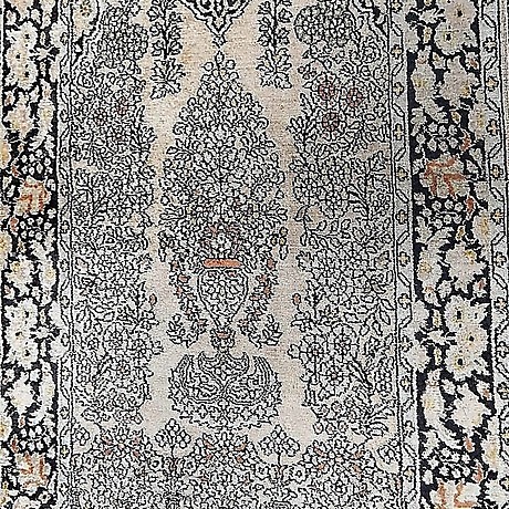 Teppich Aus Indien Schwarz Beige Hellgrun Um 1980 Carpets
