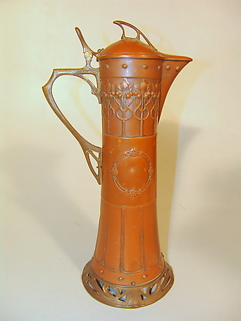 WMF GEISLINGEN. große Schenkkanne des deutschen Jugendstil,um 1905
