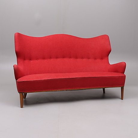 Soffa, 2 sits, skinn, modell klippan för ikea. möbler soffor ...
